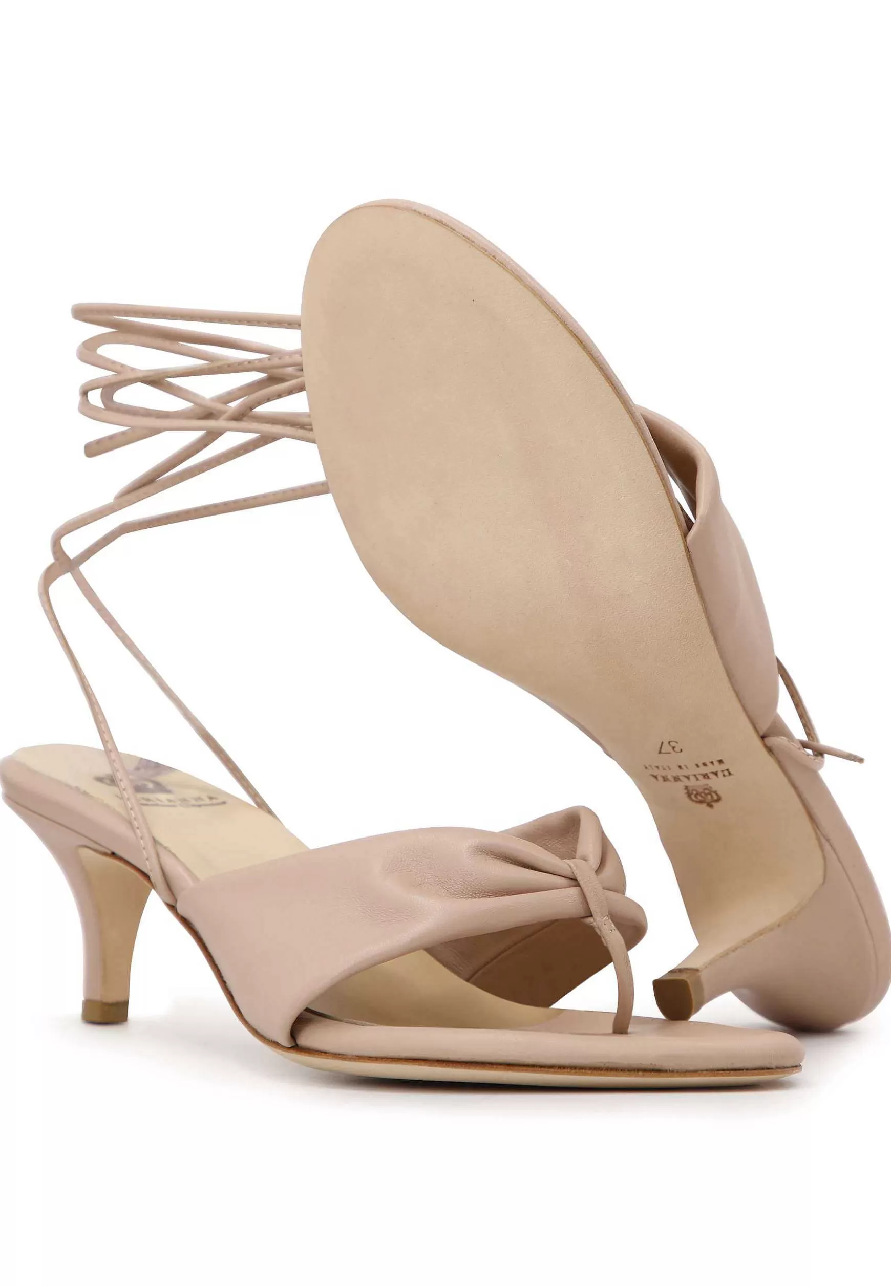 Sandai Infradito Donna In Pee Beige Con acci Aa Cavigia*L Cheap