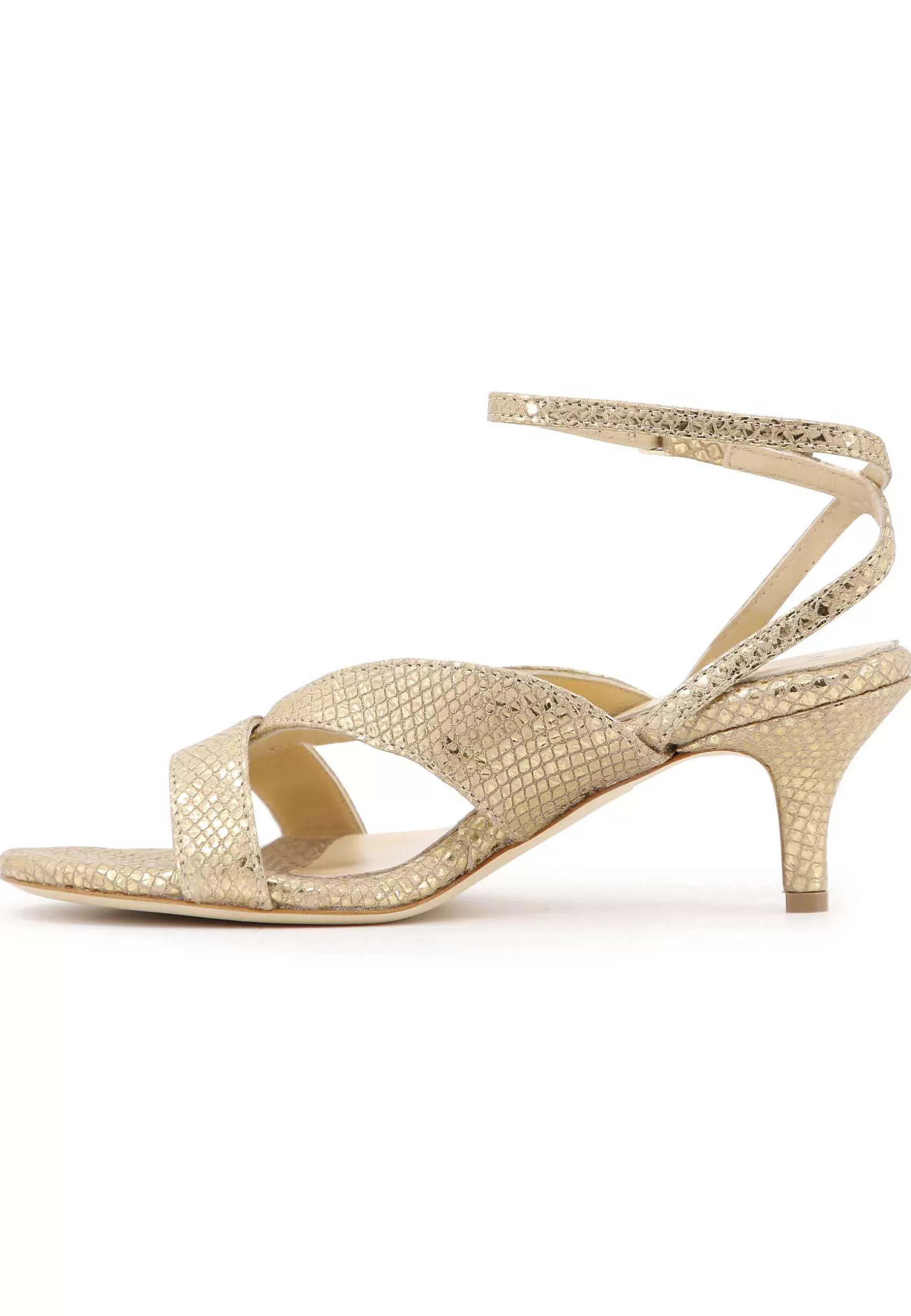 Sandai Infradito Donna In Pee aminata Oro Con Cinturino Aa Cavigia*L New