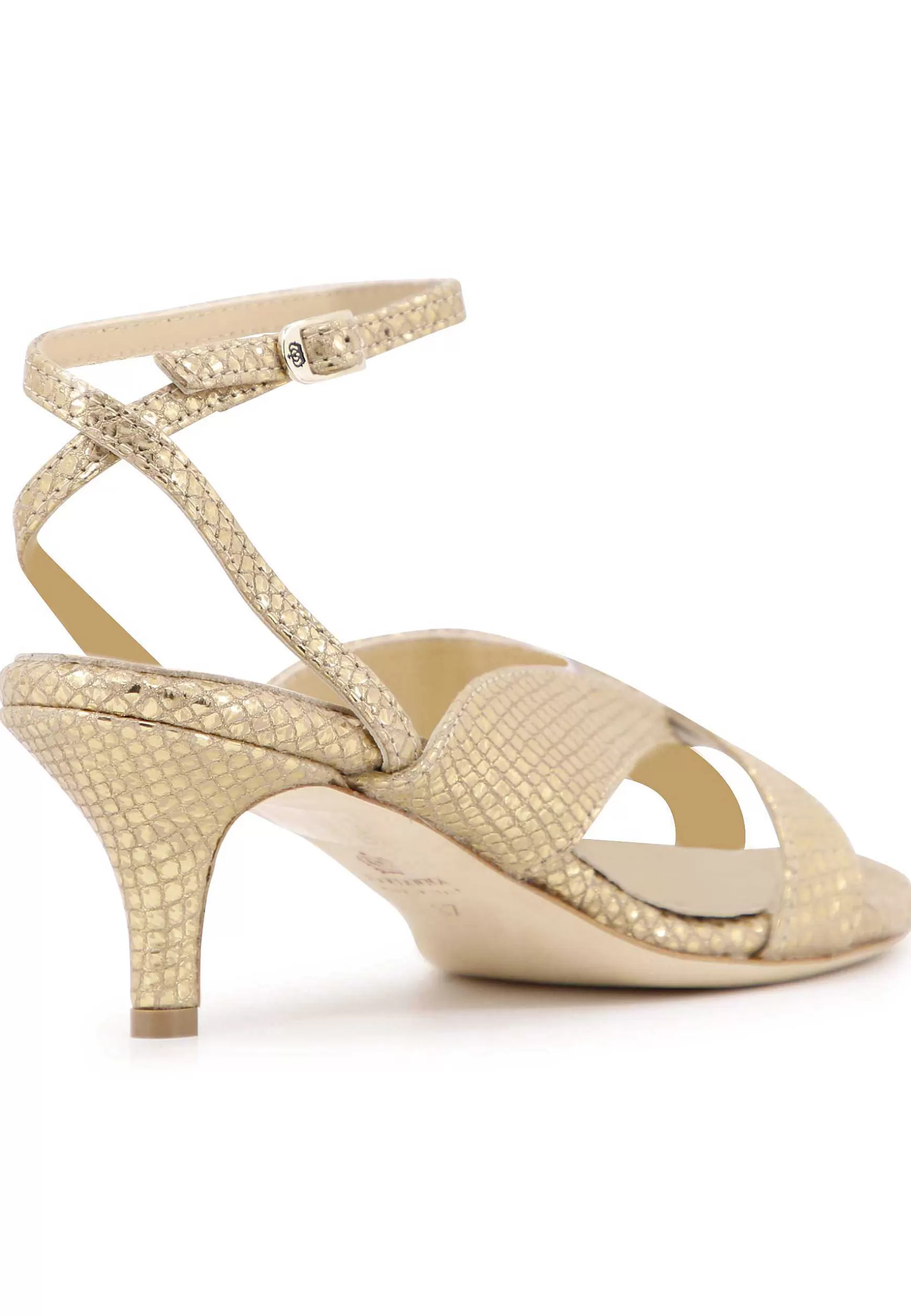 Sandai Infradito Donna In Pee aminata Oro Con Cinturino Aa Cavigia*L New