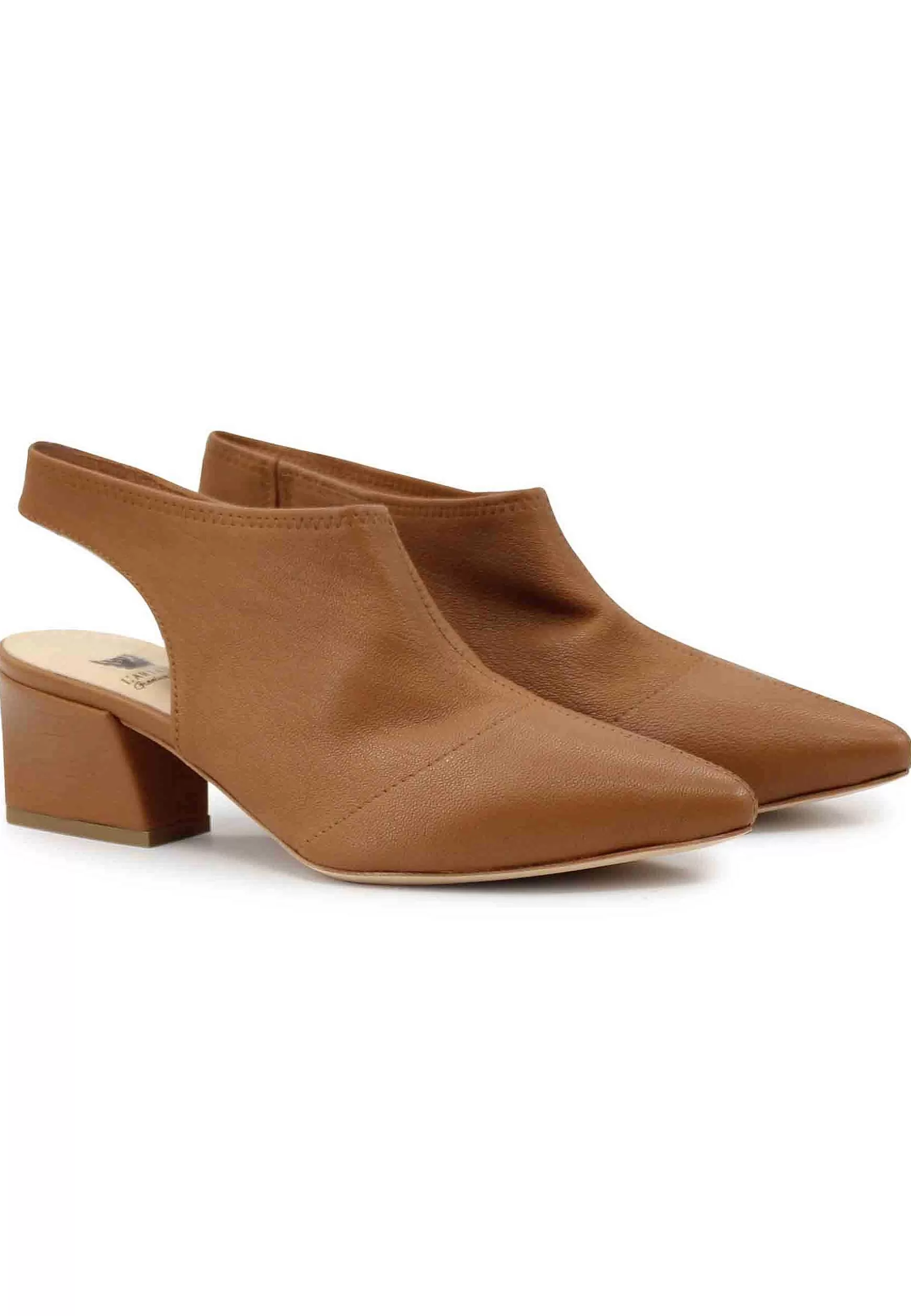 Sandai Singback Donna In Pee Cuoio Easticizzata Con Punta Chiusa*L Flash Sale