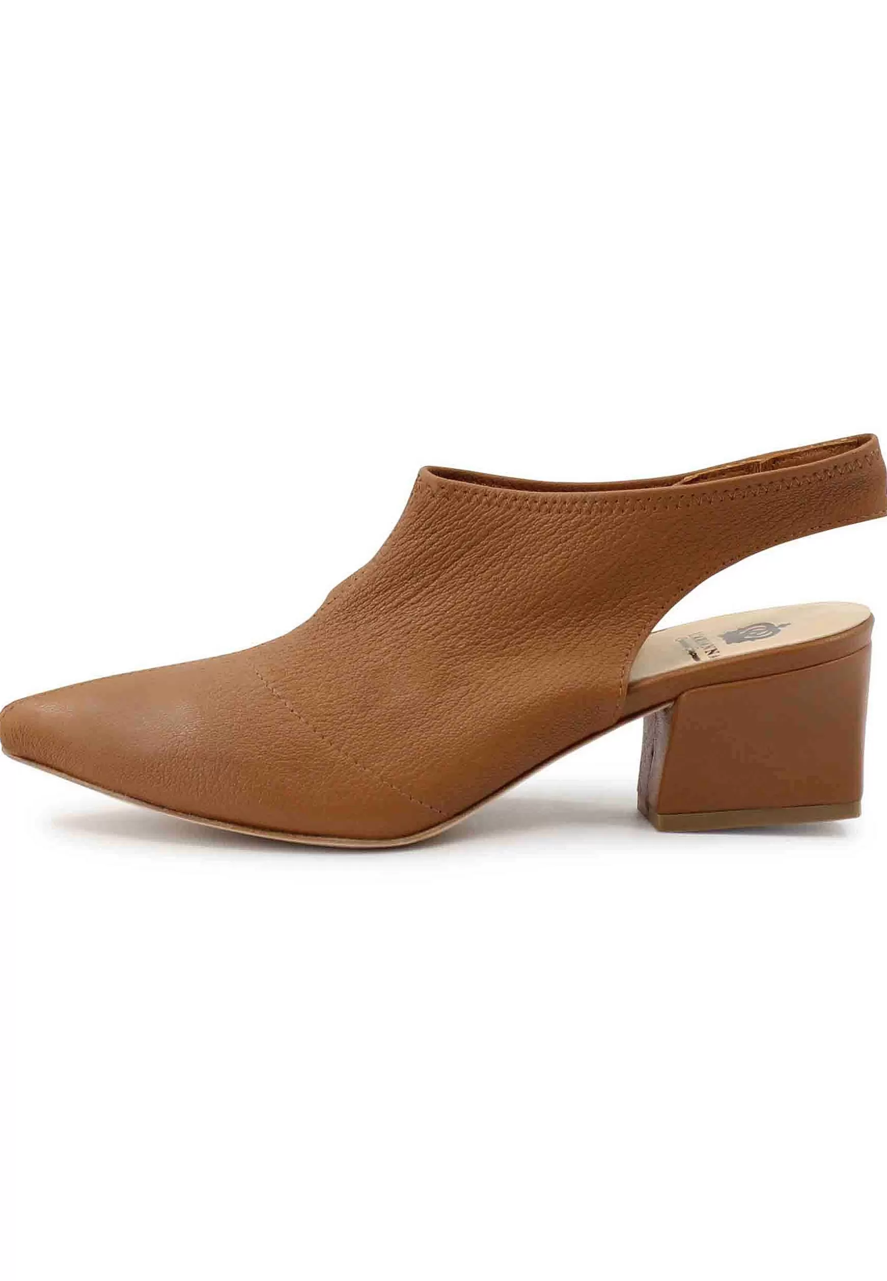 Sandai Singback Donna In Pee Cuoio Easticizzata Con Punta Chiusa*L Flash Sale