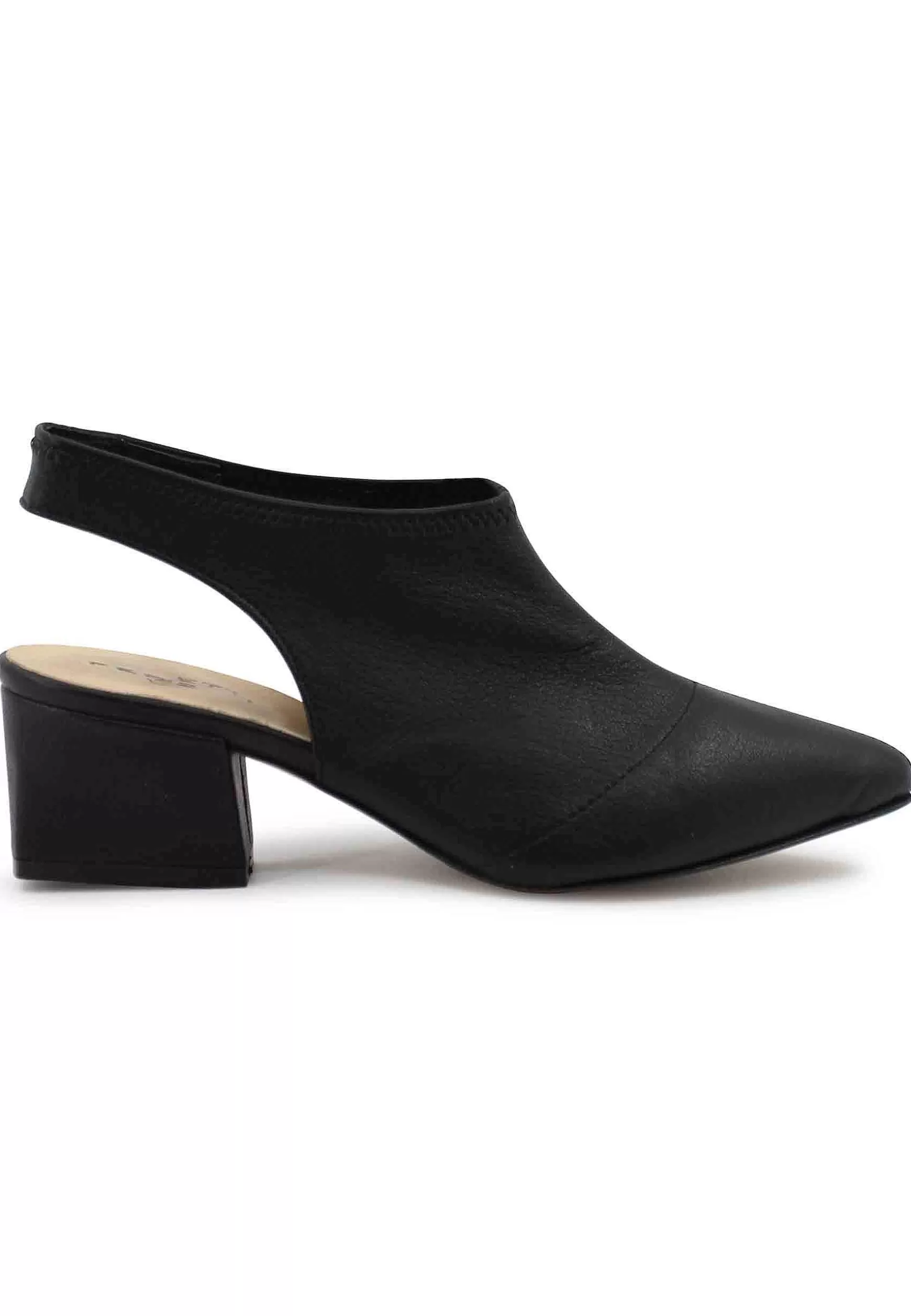 Sandai Singback Donna In Pee Nera Easticizzata Con Punta Chiusa*L Discount