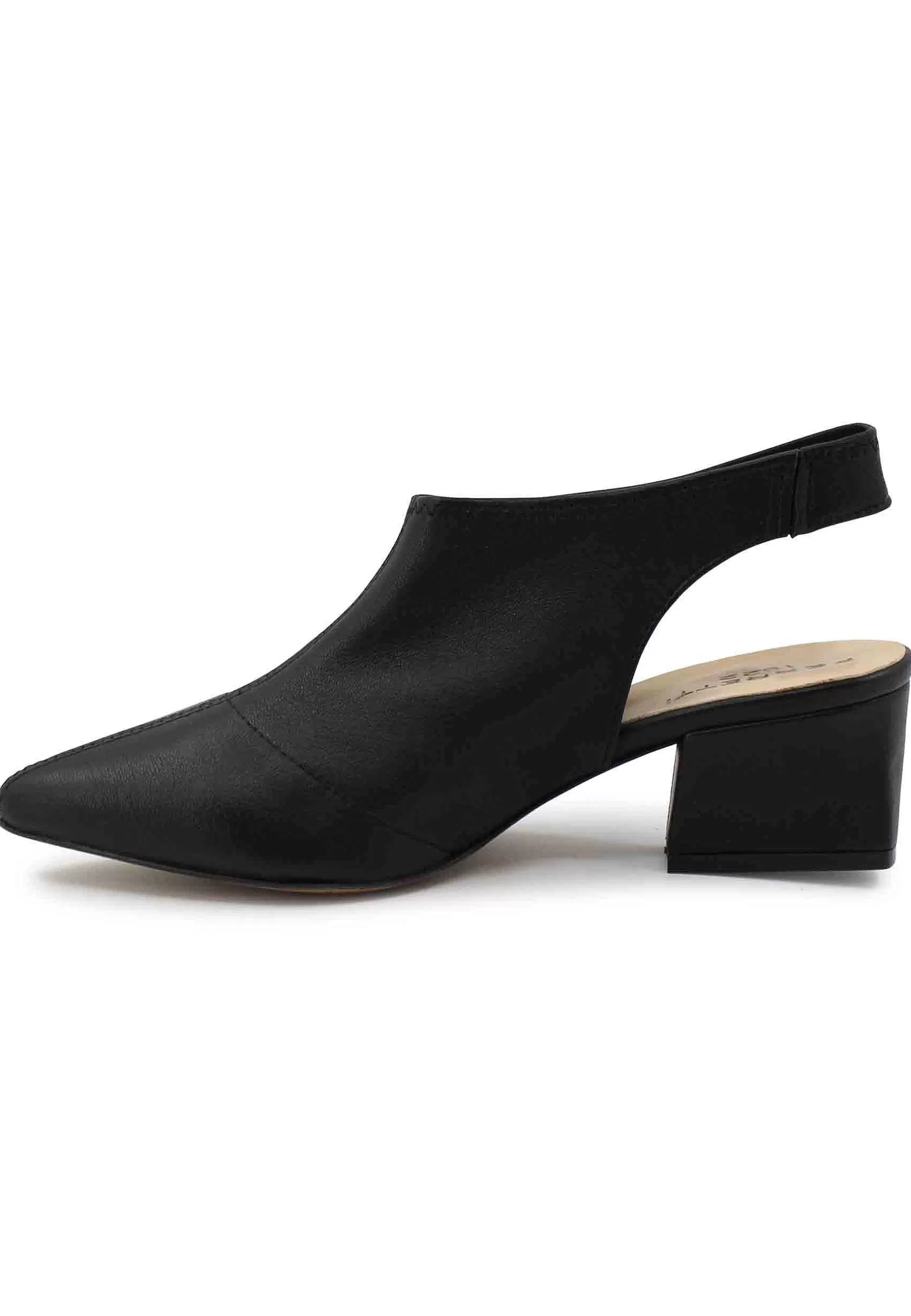 Sandai Singback Donna In Pee Nera Easticizzata Con Punta Chiusa*L Discount