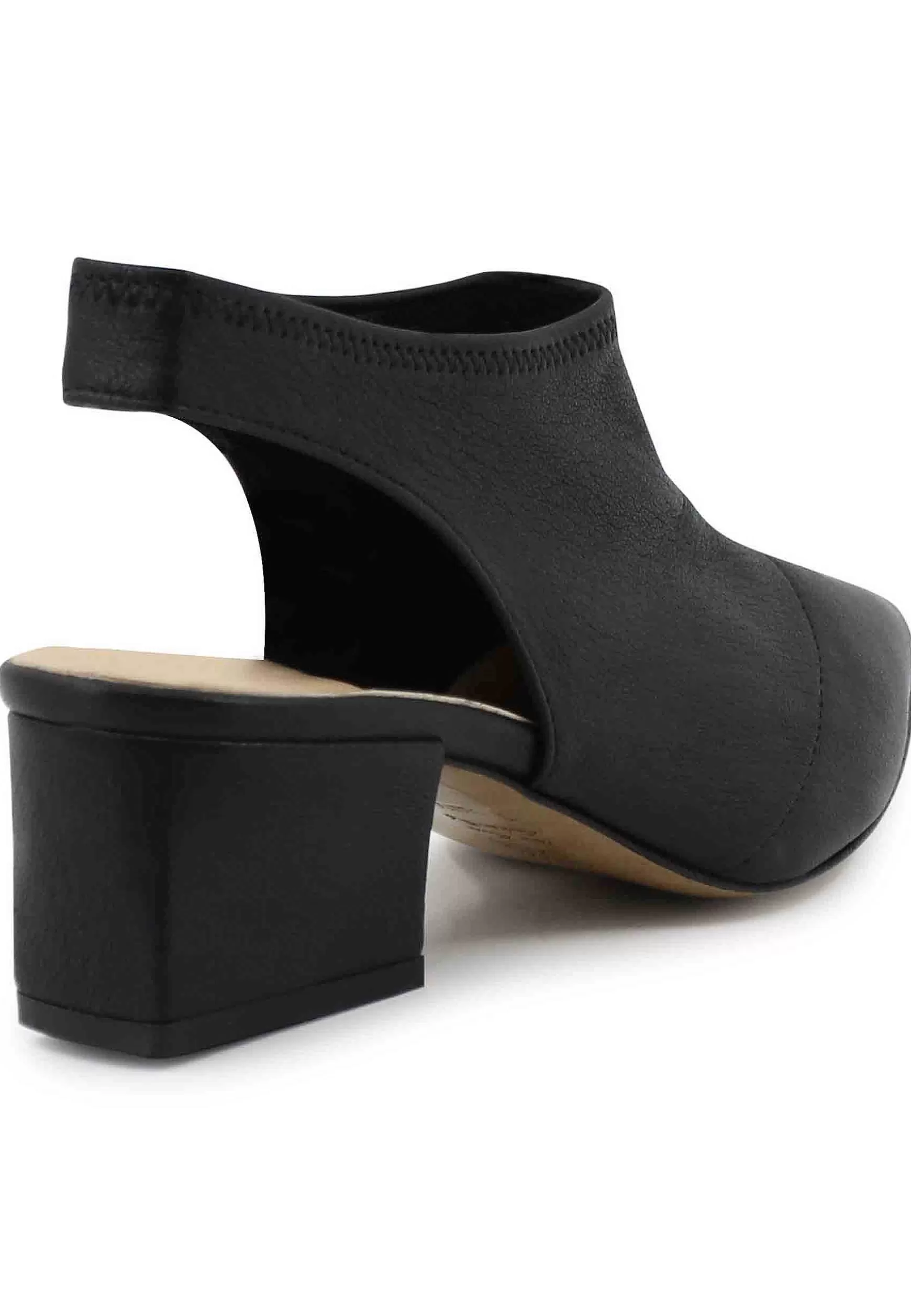 Sandai Singback Donna In Pee Nera Easticizzata Con Punta Chiusa*L Discount