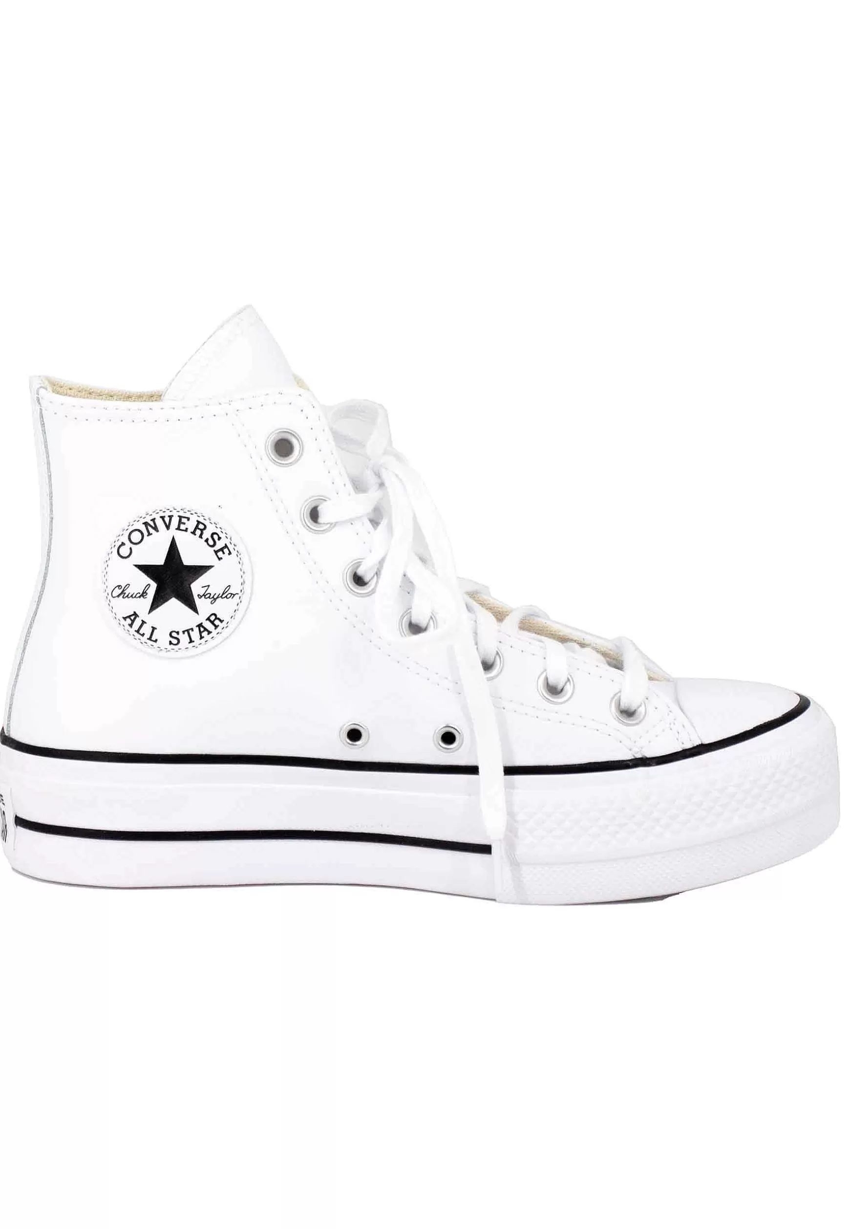 Sneakers Donna Chuck Taylor Stivaletto In Tela Bianca Con Fondo Zeppa*Converse Online