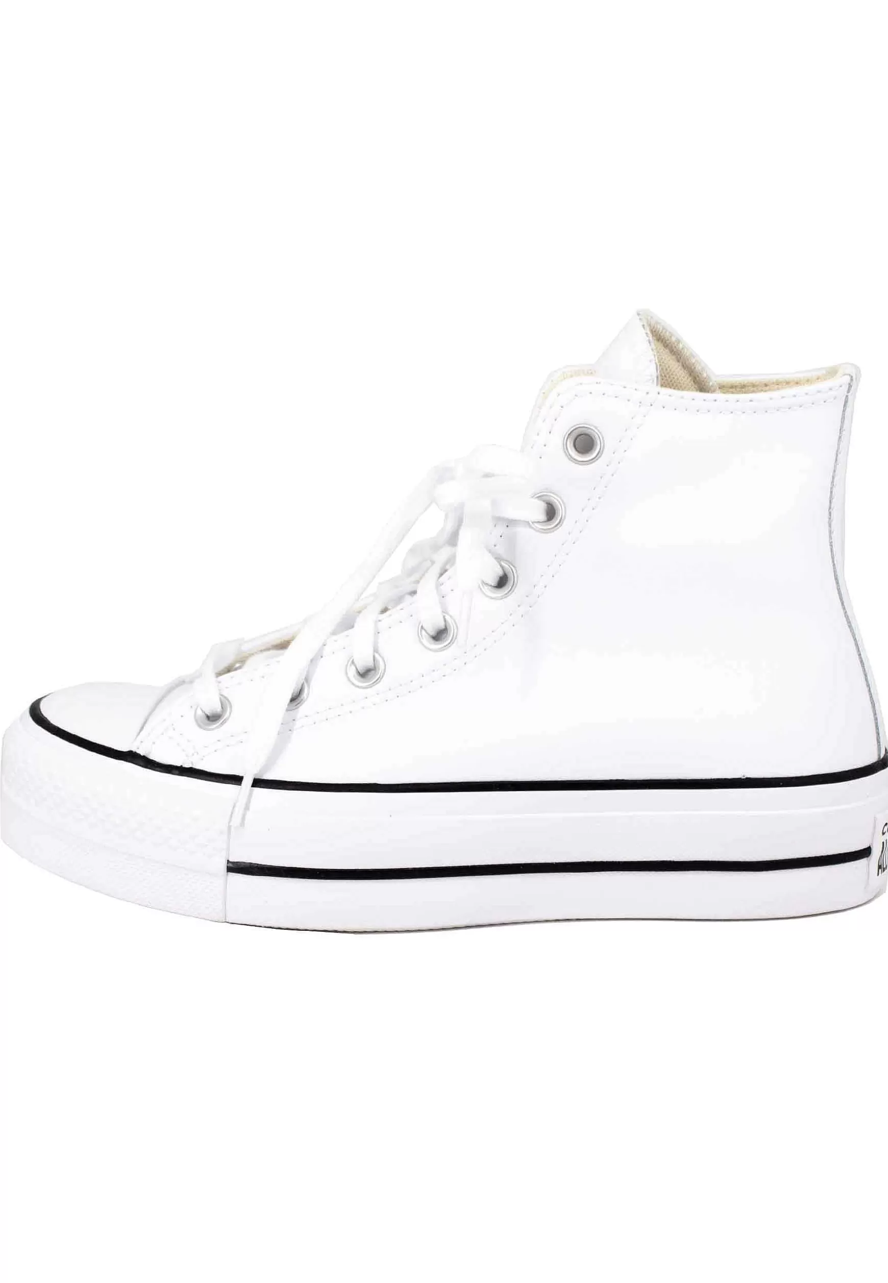 Sneakers Donna Chuck Taylor Stivaletto In Tela Bianca Con Fondo Zeppa*Converse Online