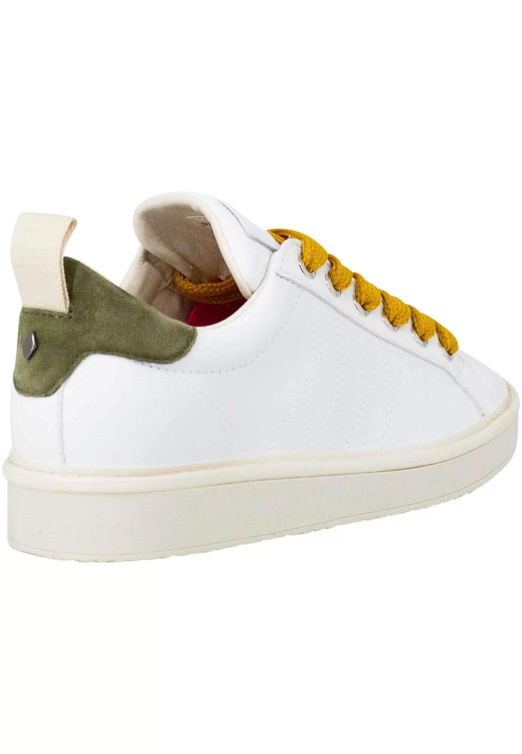 Sneakers Donna In Tessuto Bianco Con Riporti Verde 00243004*Panchic Discount