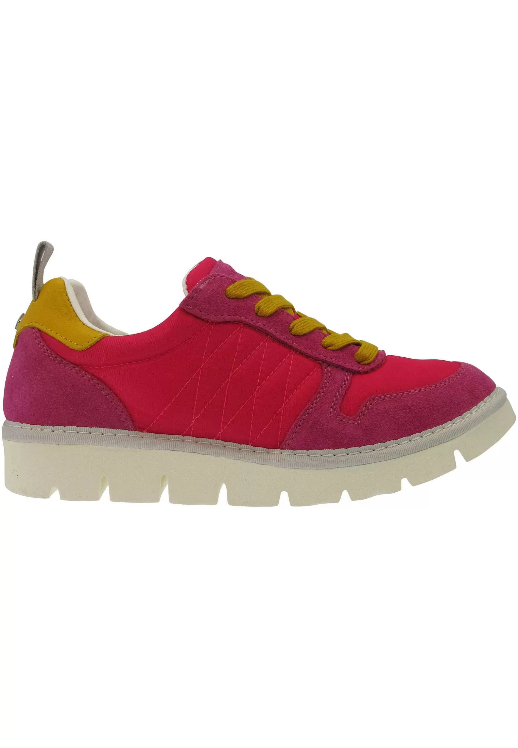 Sneakers Donna In Tessuto E Camoscio Fuxia Con Suola Zeppa*Panchic Cheap