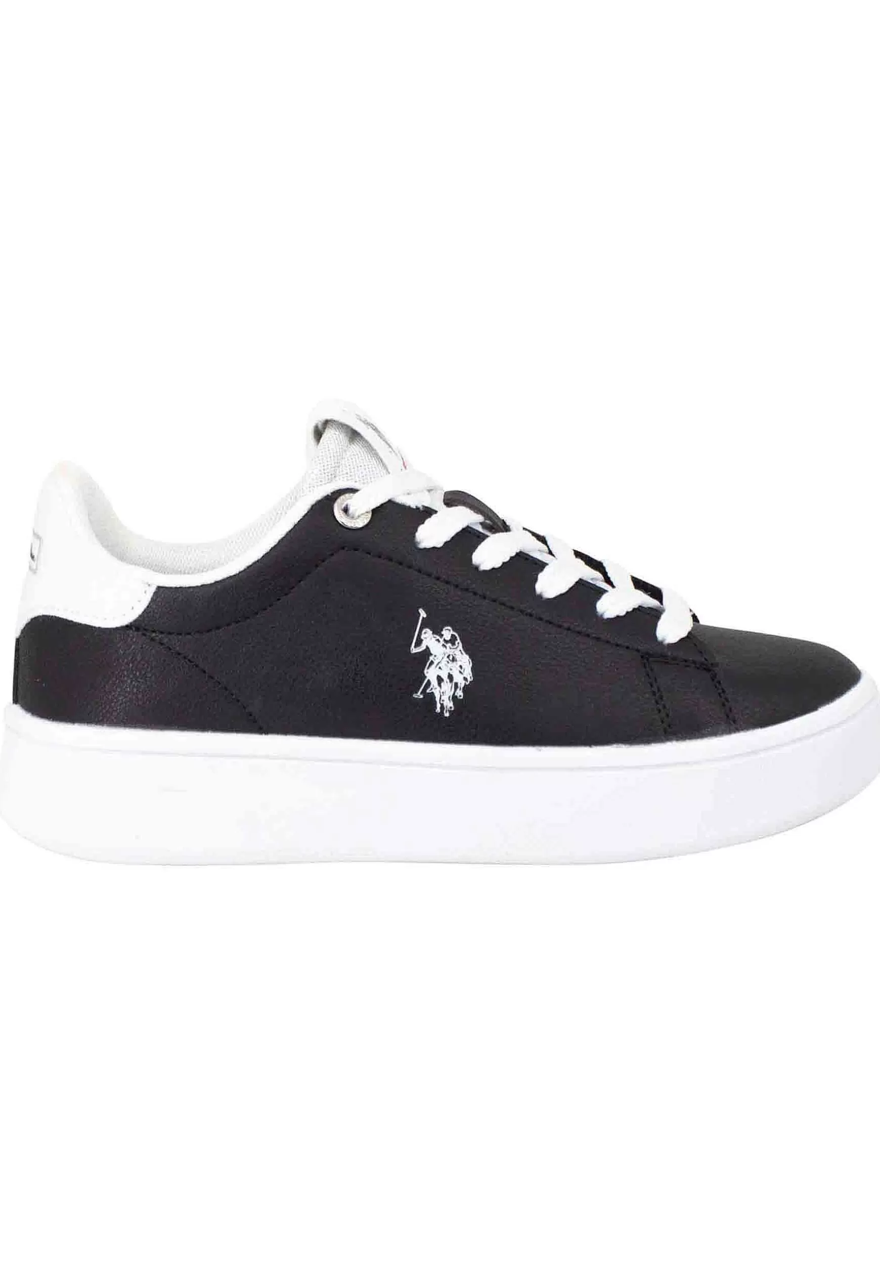 Sneakers Donna In Tessuto Nero Con Riporto In Tessuto Bianco*U.S. Polo Assn Store