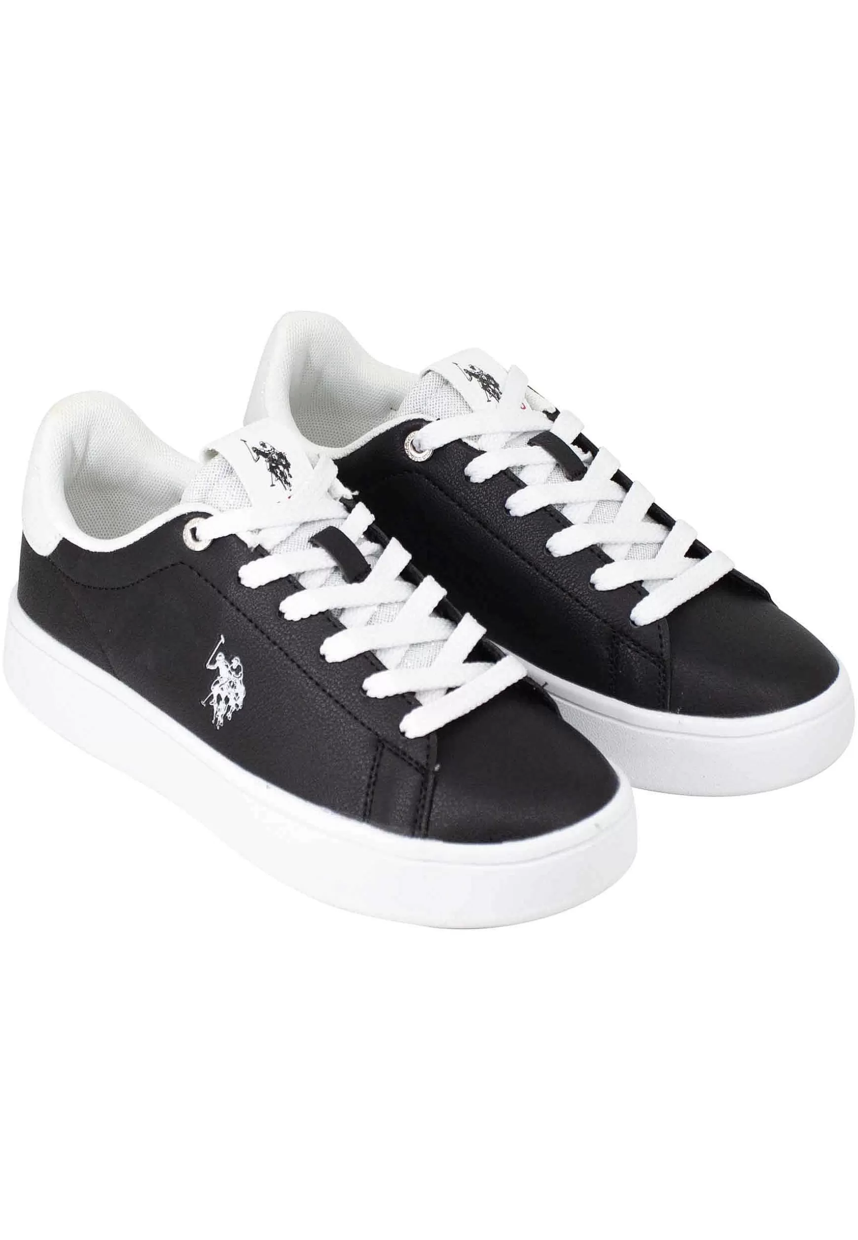 Sneakers Donna In Tessuto Nero Con Riporto In Tessuto Bianco*U.S. Polo Assn Store