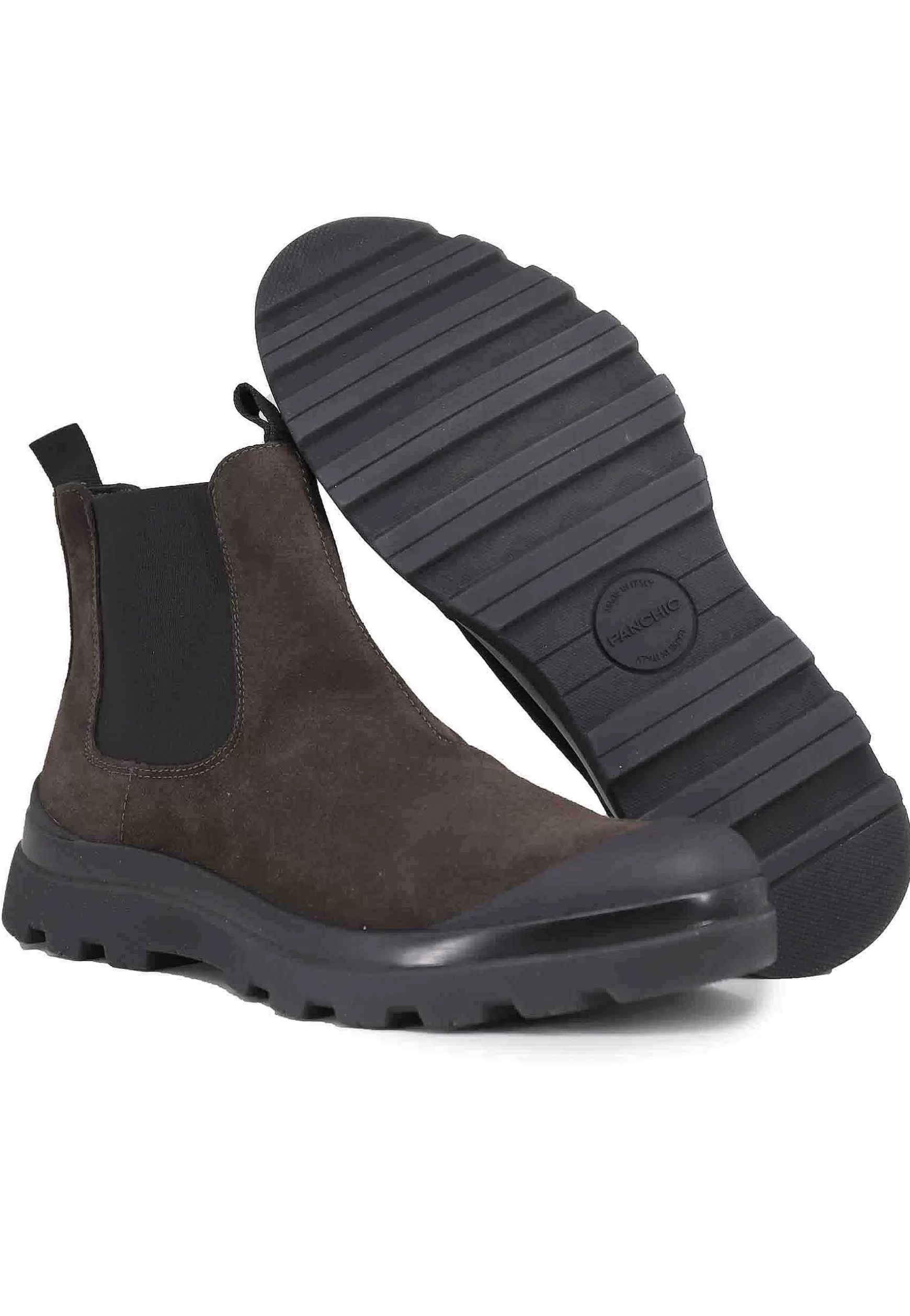 Sneakers Uomo A Stivaletto In Camoscio Testa Di Moro*Panchic Outlet