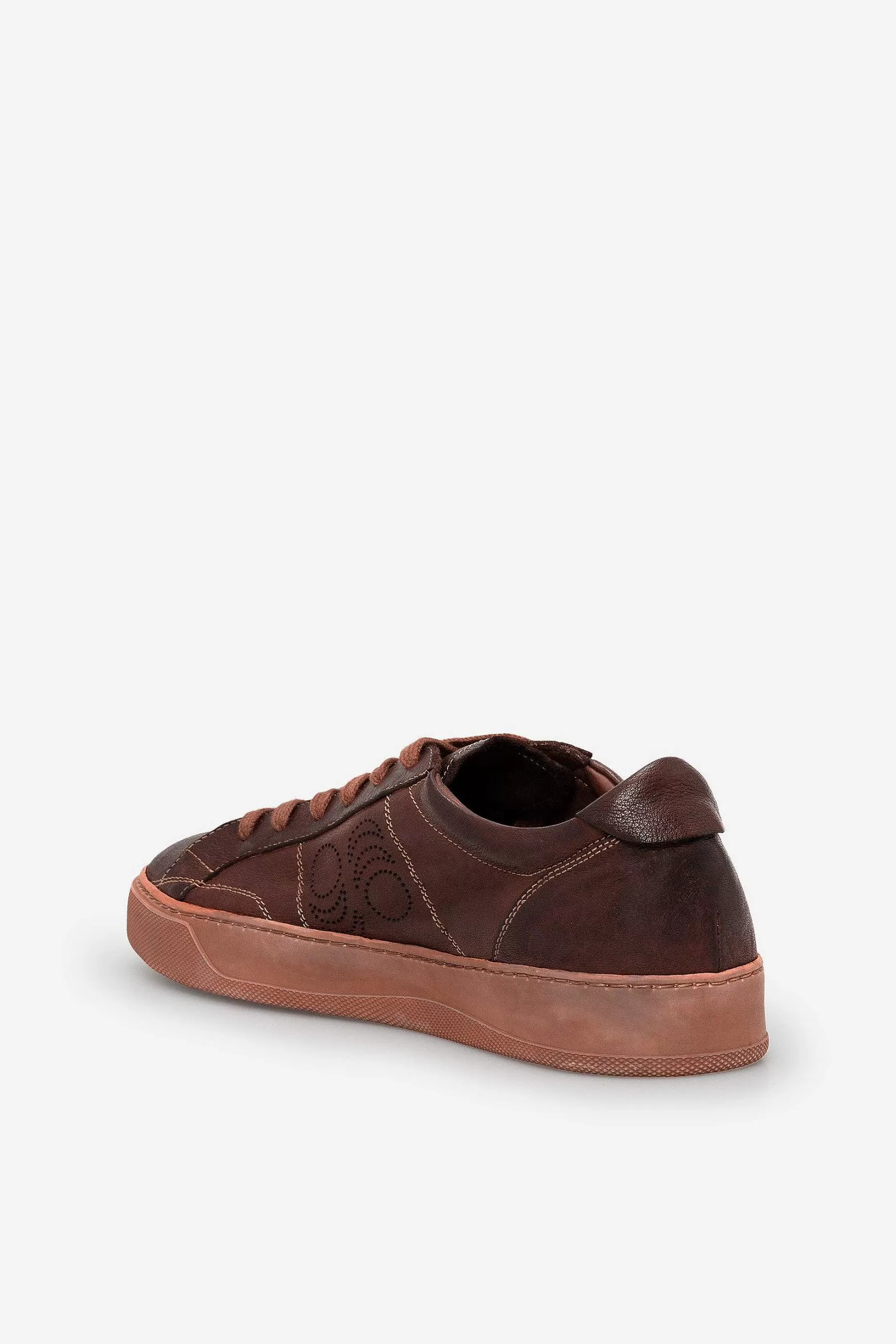 Sneakers Uomo Del Bello In Pelle Testa Di Moro*Pantofola d Hot