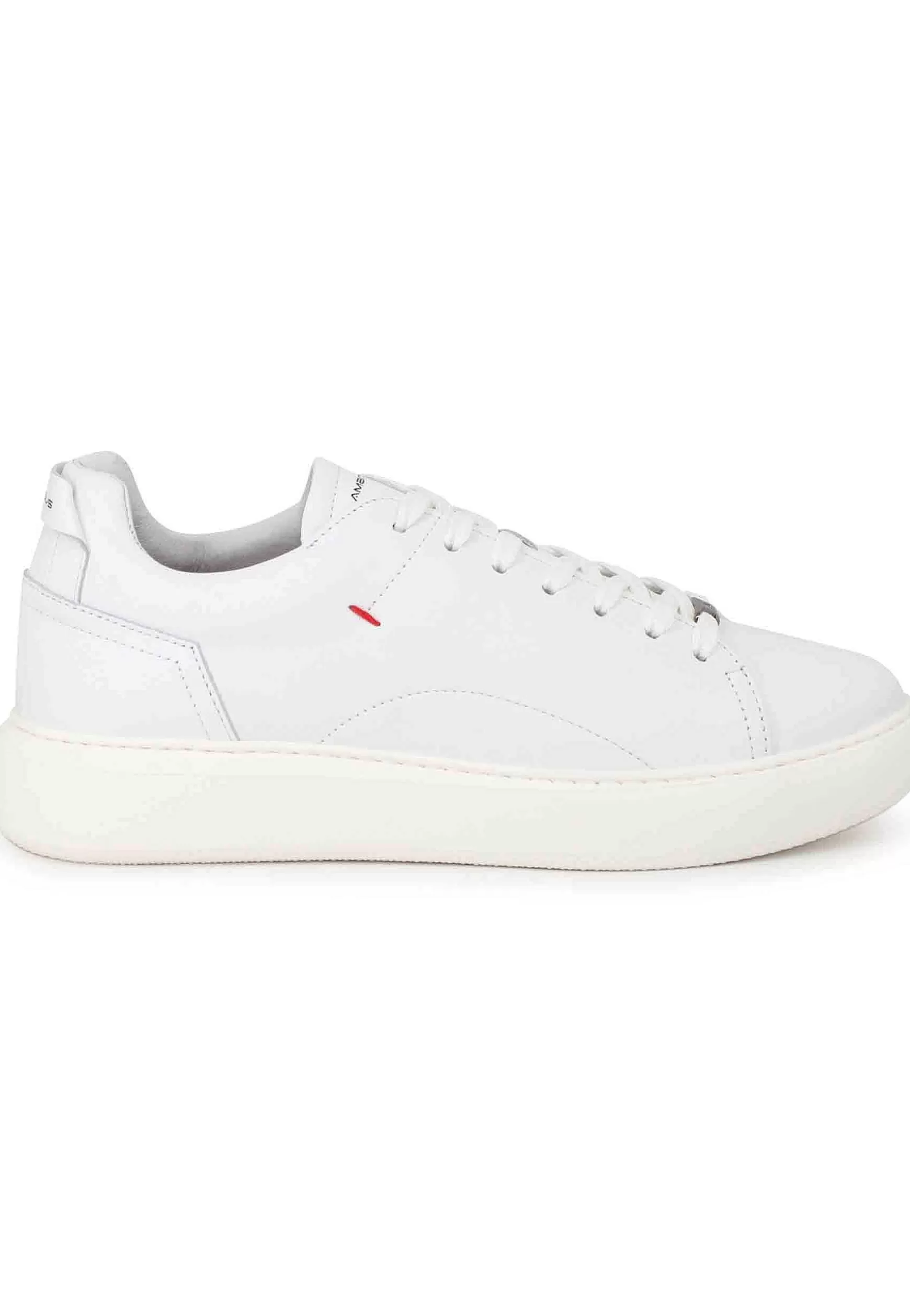 Sneakers Uomo Eclipse In Pelle Bianca Con Suola Alta In Gomma*Ambitious Online