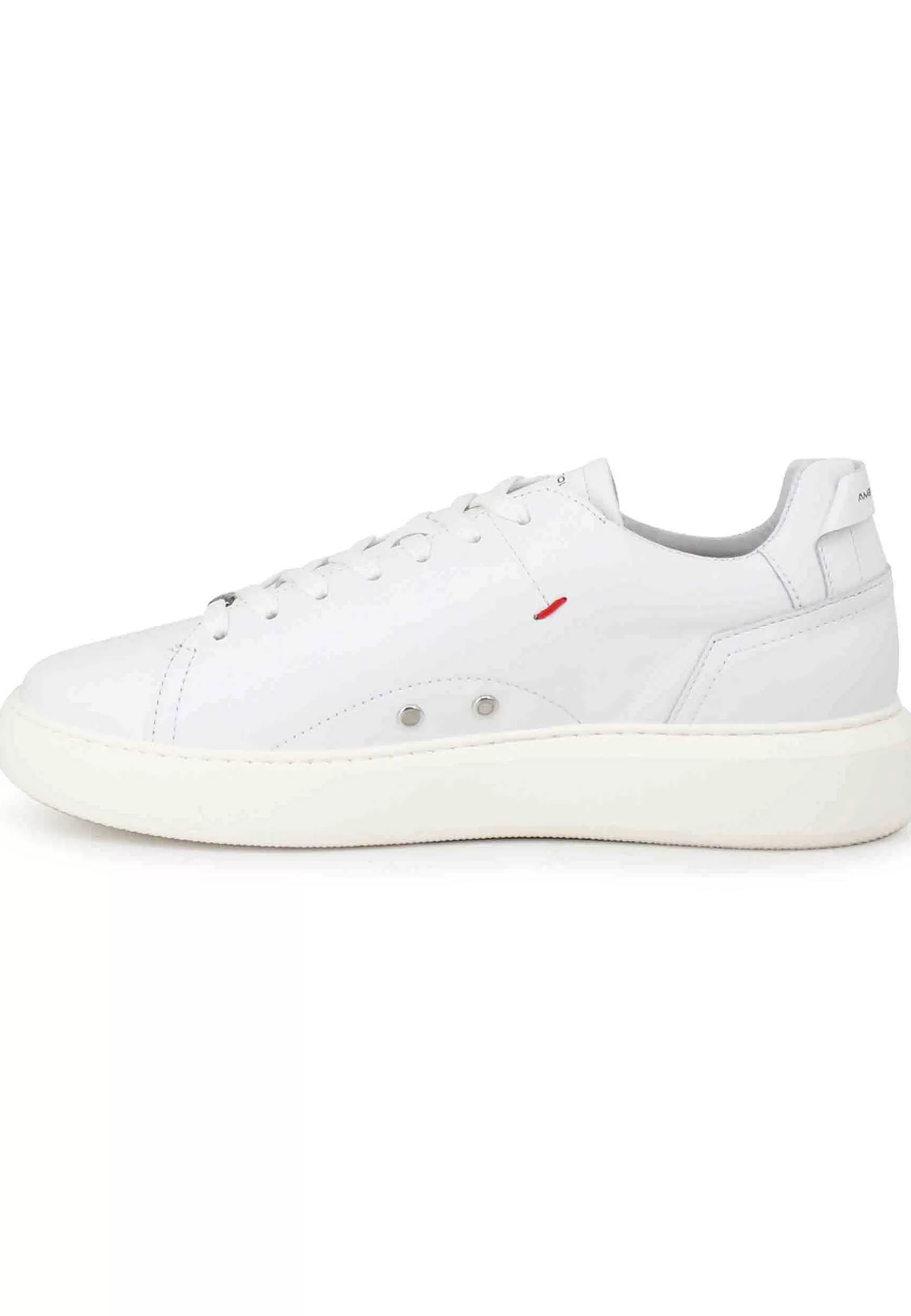 Sneakers Uomo Eclipse In Pelle Bianca Con Suola Alta In Gomma*Ambitious Online