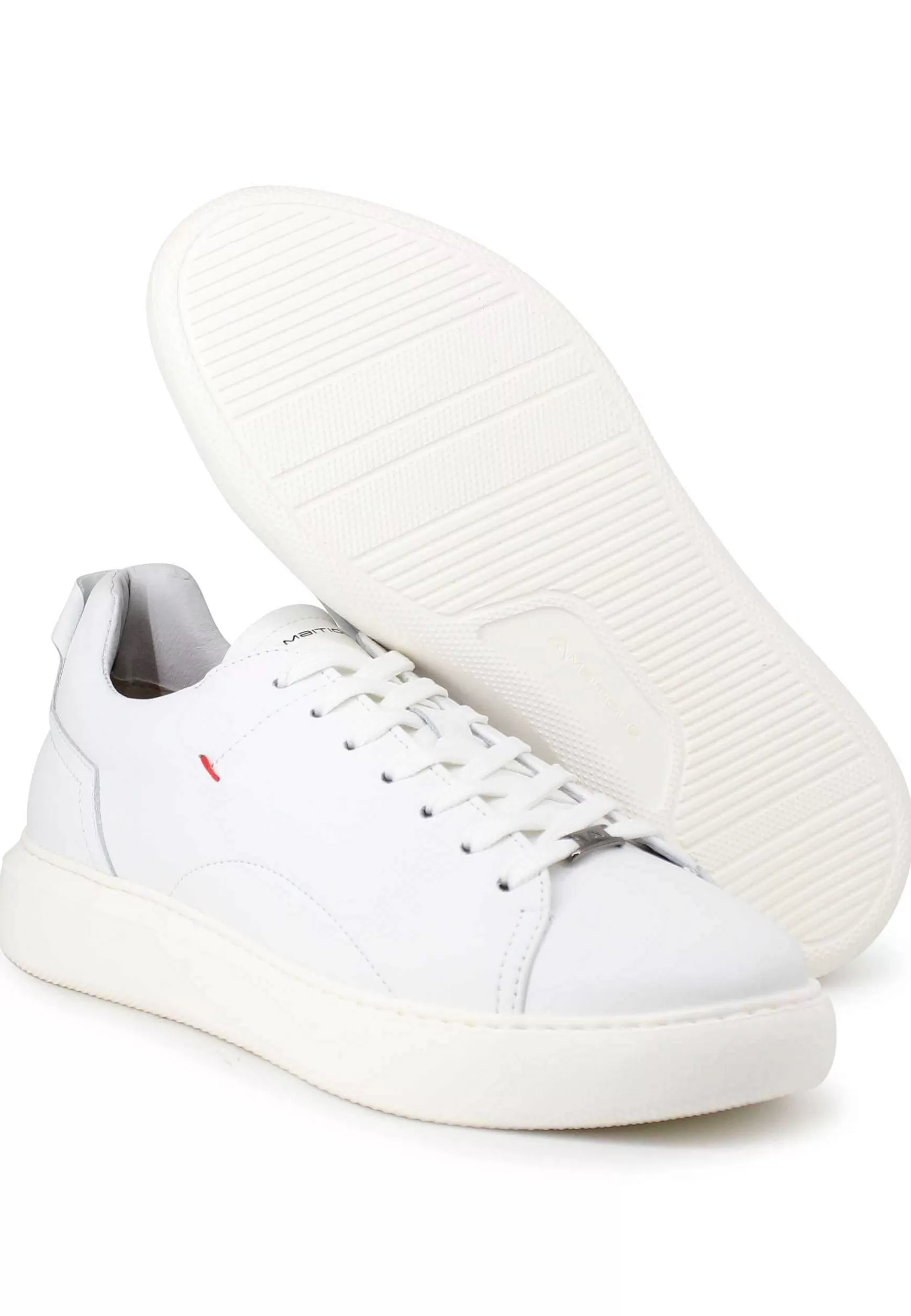 Sneakers Uomo Eclipse In Pelle Bianca Con Suola Alta In Gomma*Ambitious Online