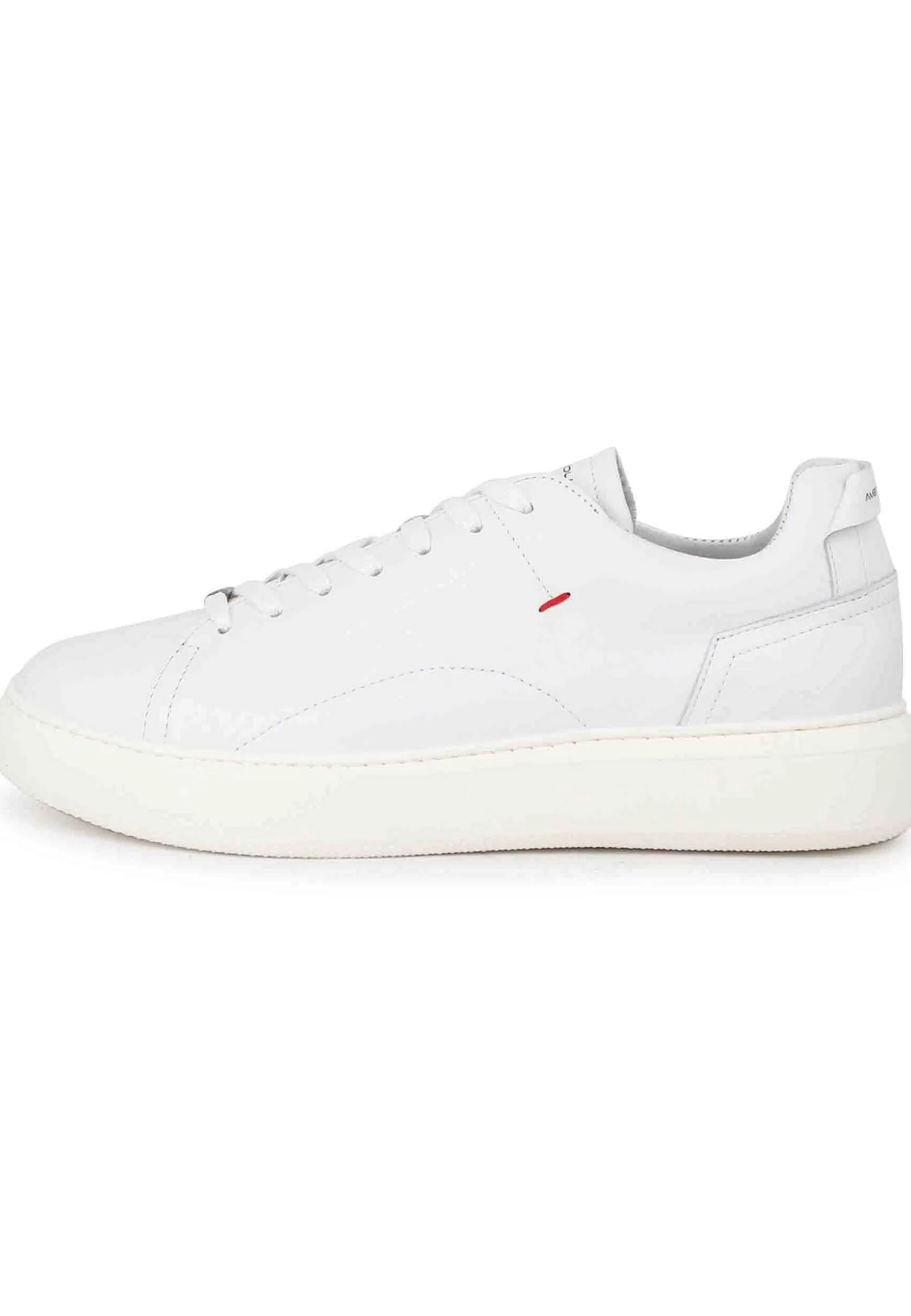 Sneakers Uomo Eclipse In Pelle Bianca Con Suola Alta In Gomma*Ambitious Online