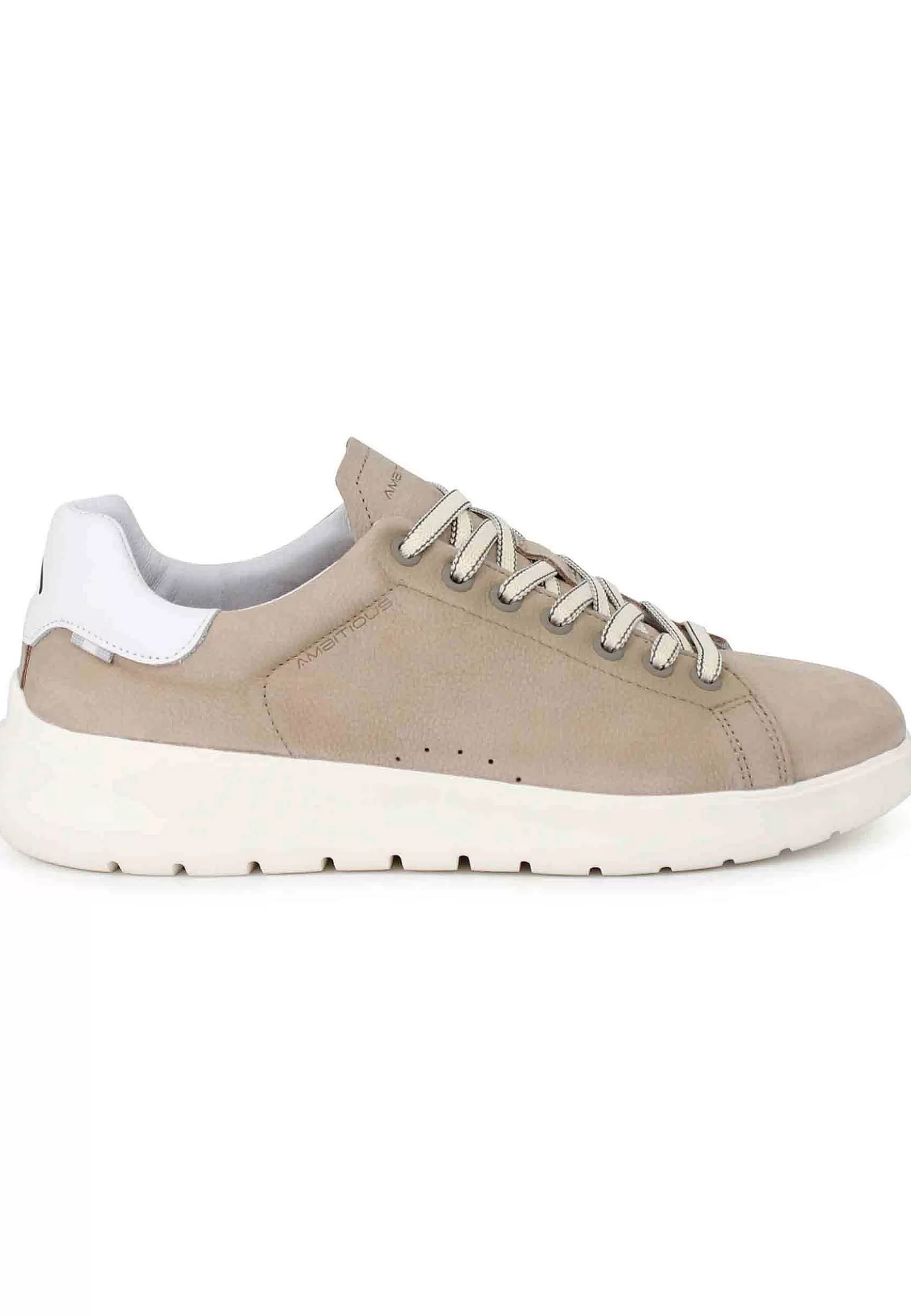 Sneakers Uomo Hover In Nabuk Sabbia Con Suola Alta In Gomma*Ambitious Clearance