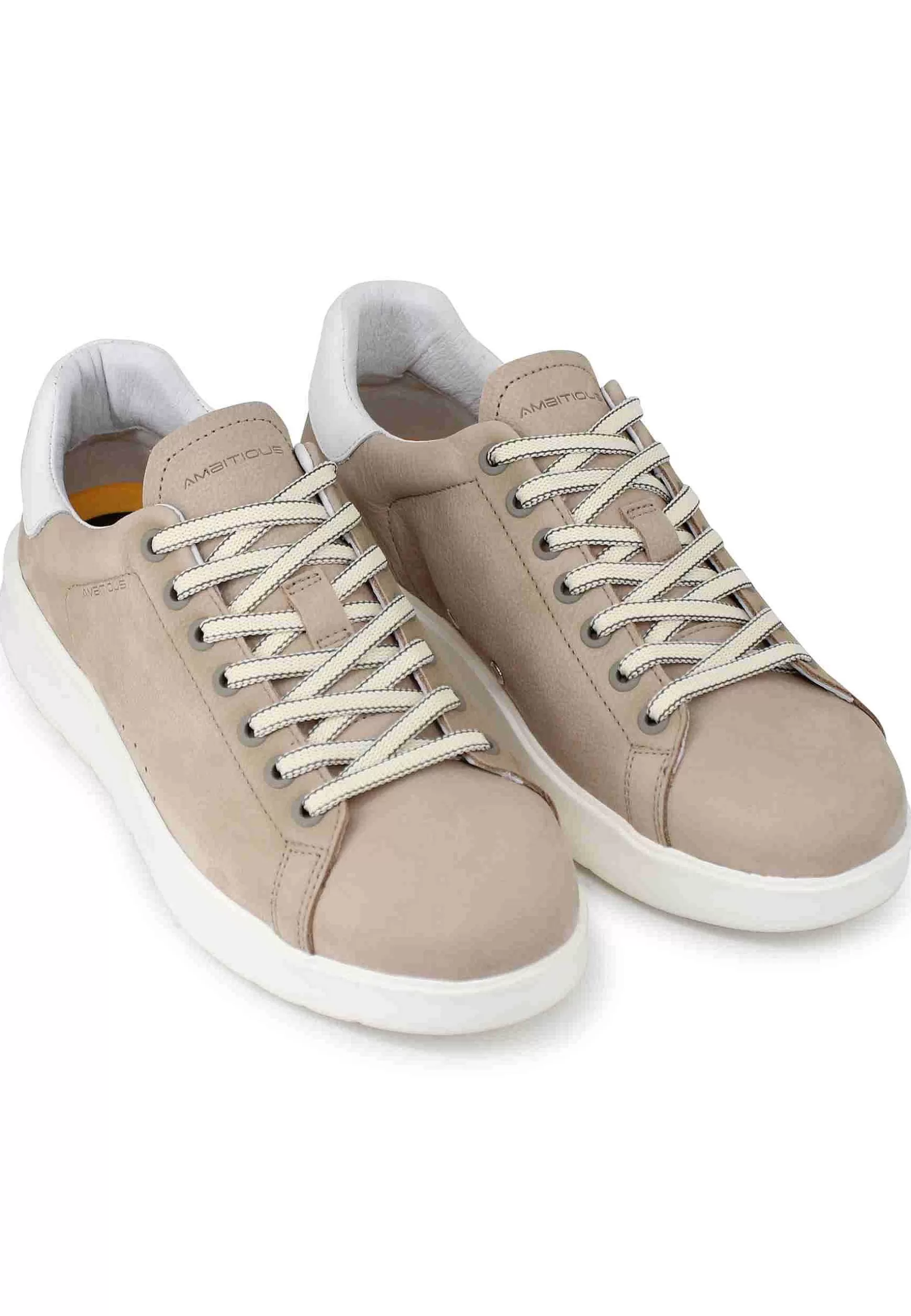Sneakers Uomo Hover In Nabuk Sabbia Con Suola Alta In Gomma*Ambitious Clearance