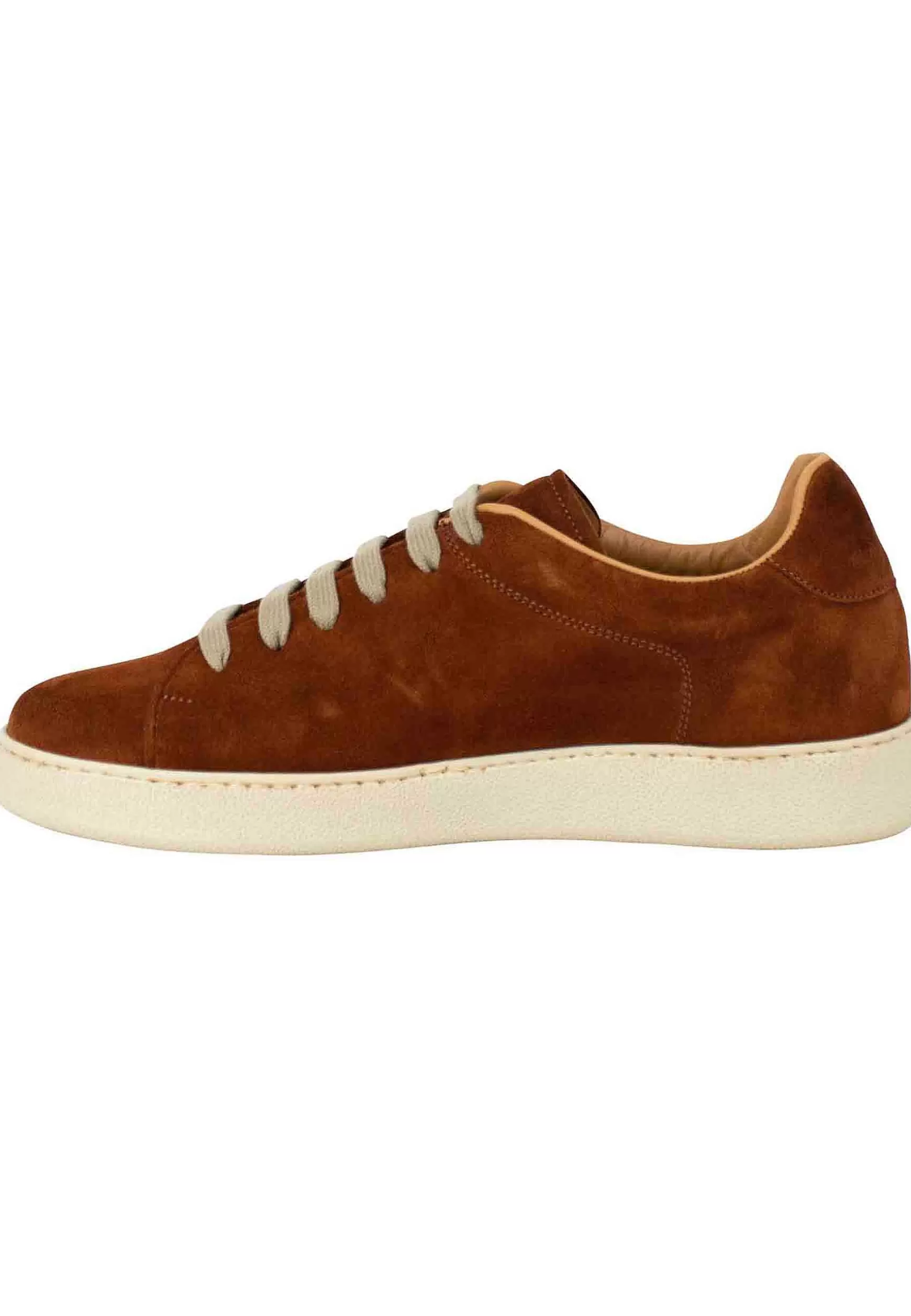 Sneakers Uomo In Camoscio Ingrassato Cuoio E Suola Ultra Leggera*Rogal Best