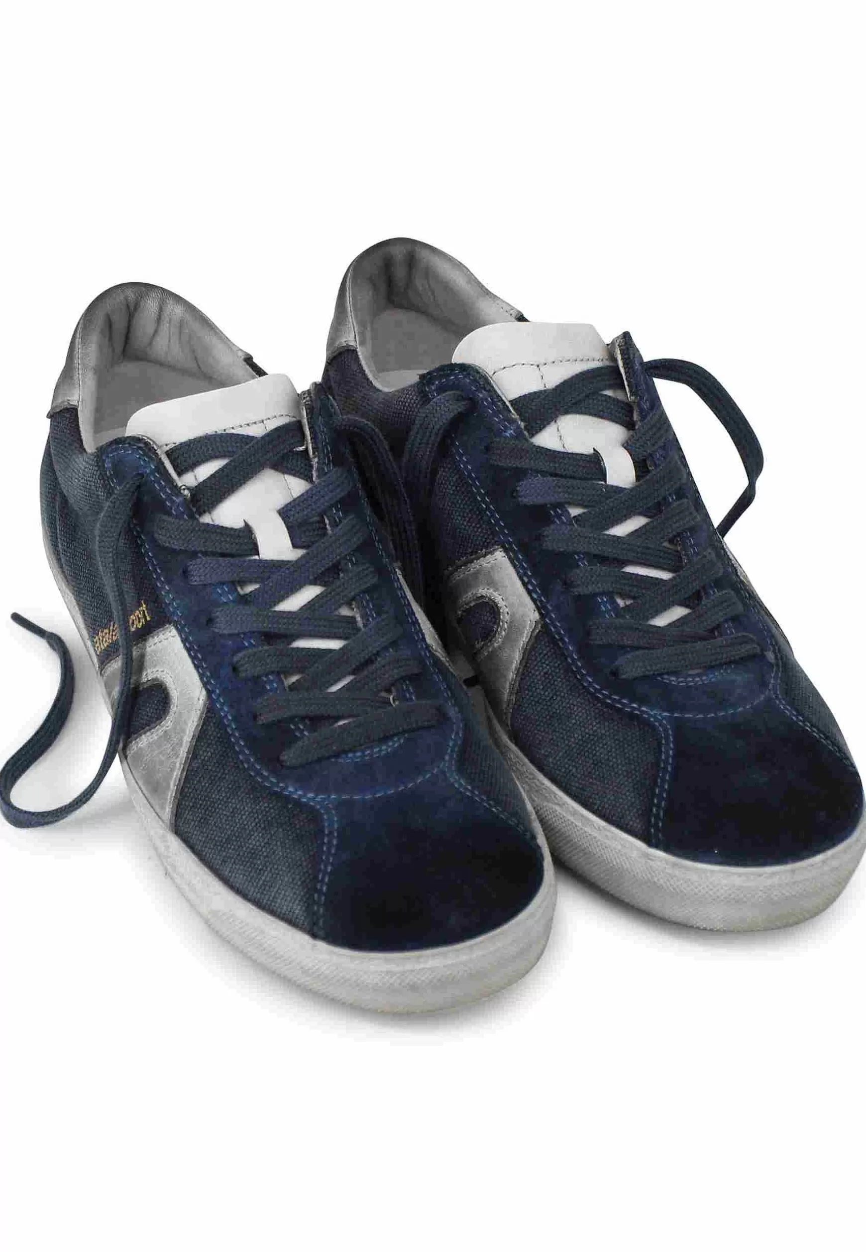 Sneakers Uomo In Canvas Vintage Blu*Atala Sale