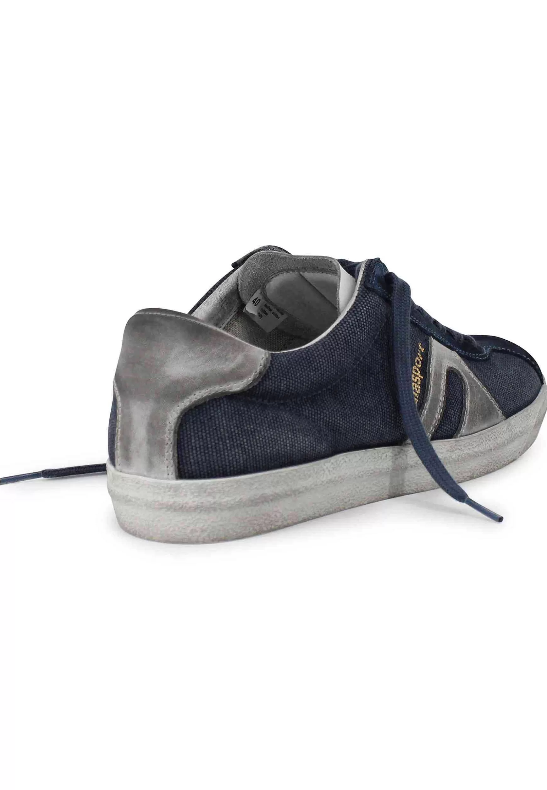 Sneakers Uomo In Canvas Vintage Blu*Atala Sale