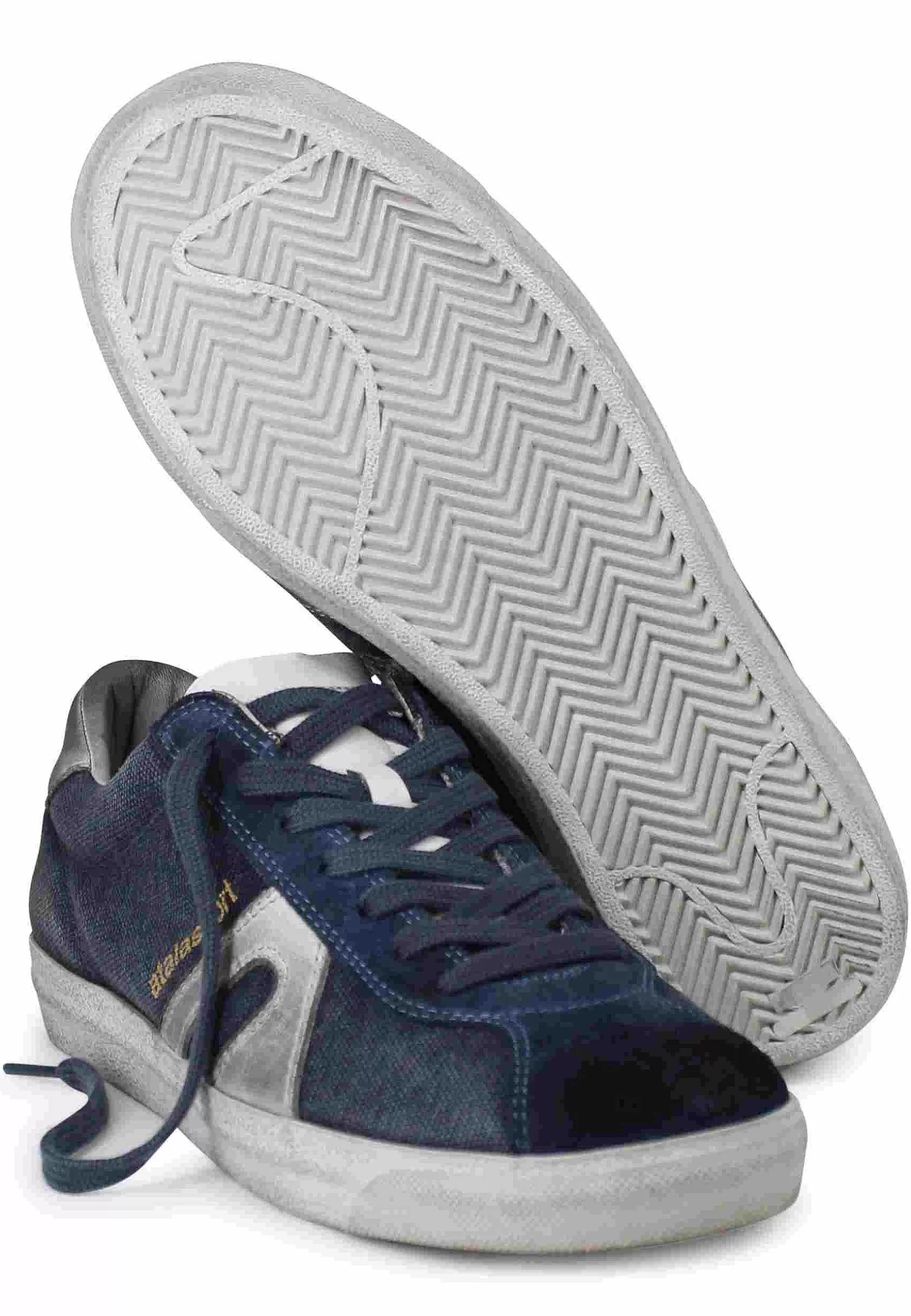 Sneakers Uomo In Canvas Vintage Blu*Atala Sale