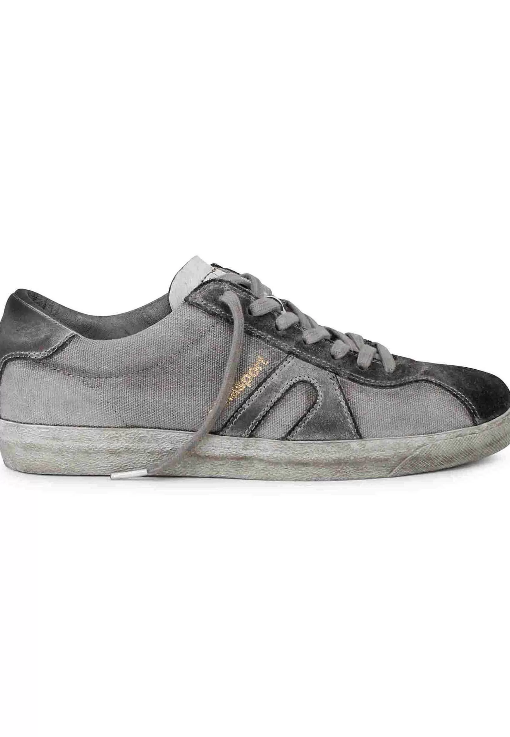 Sneakers Uomo In Canvas Vintage Grigio*Atala Clearance