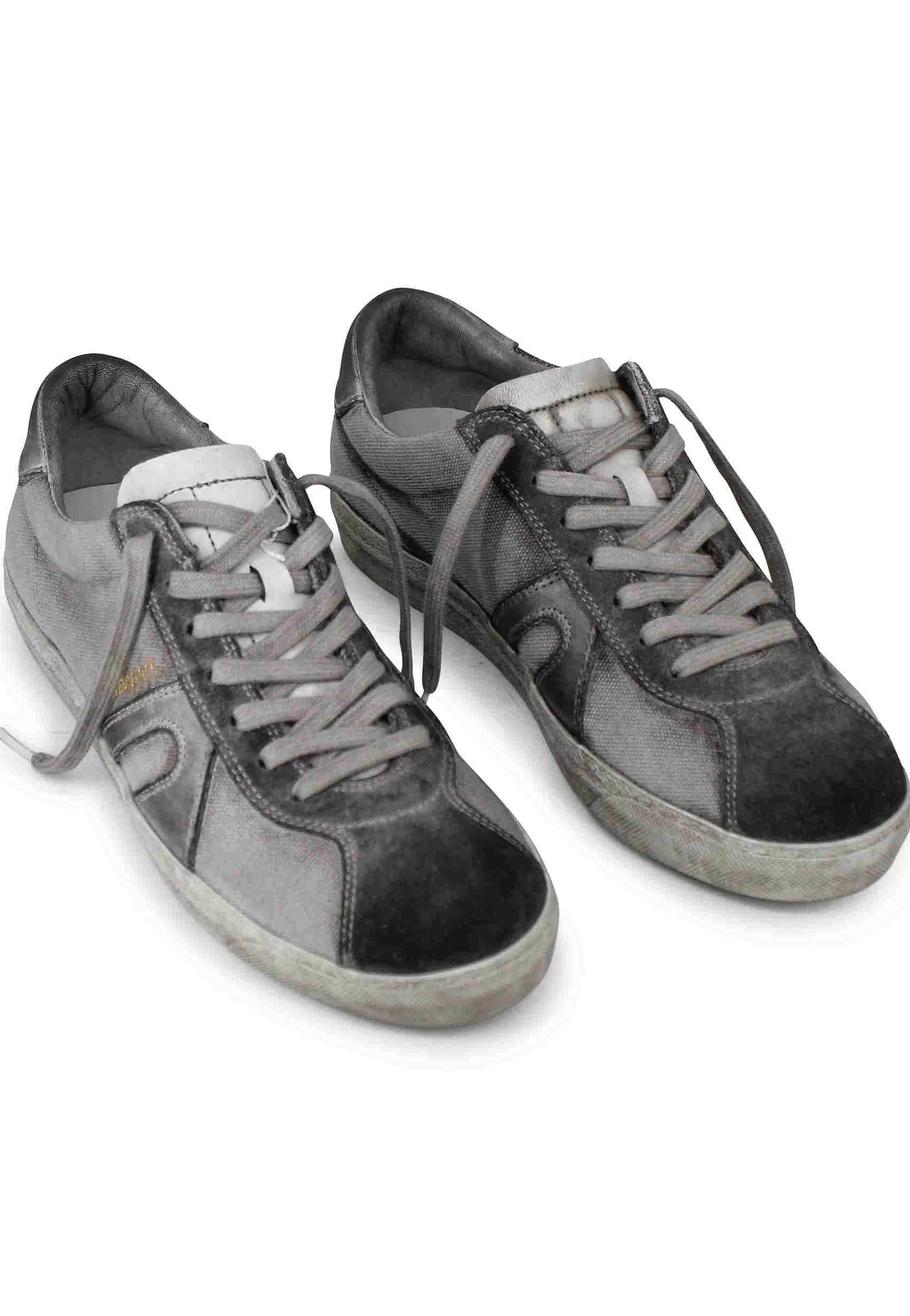 Sneakers Uomo In Canvas Vintage Grigio*Atala Clearance