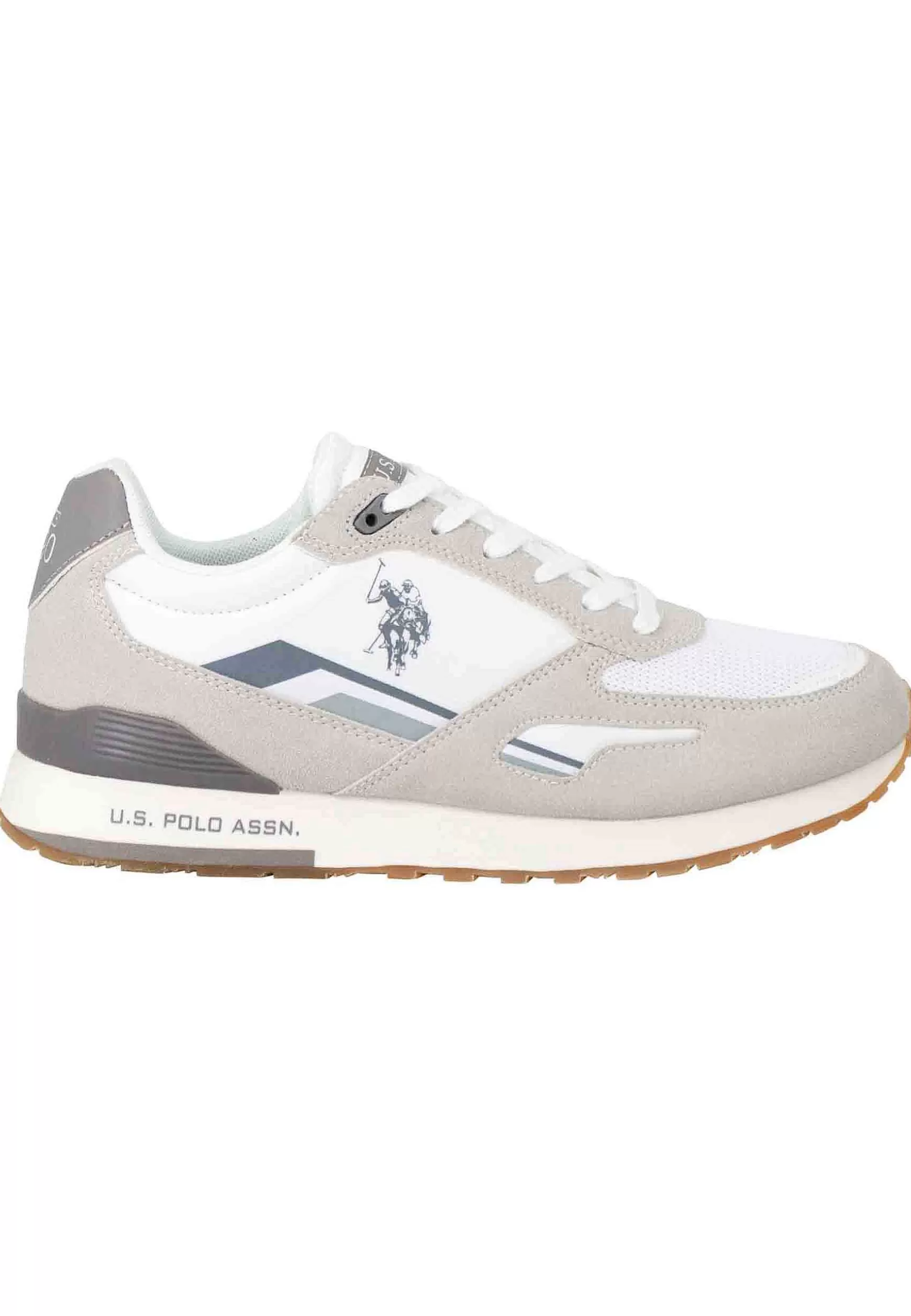 Sneakers Uomo In Nylon E Tessuto Bianco Con Suola Running*U.S. Polo Assn Best