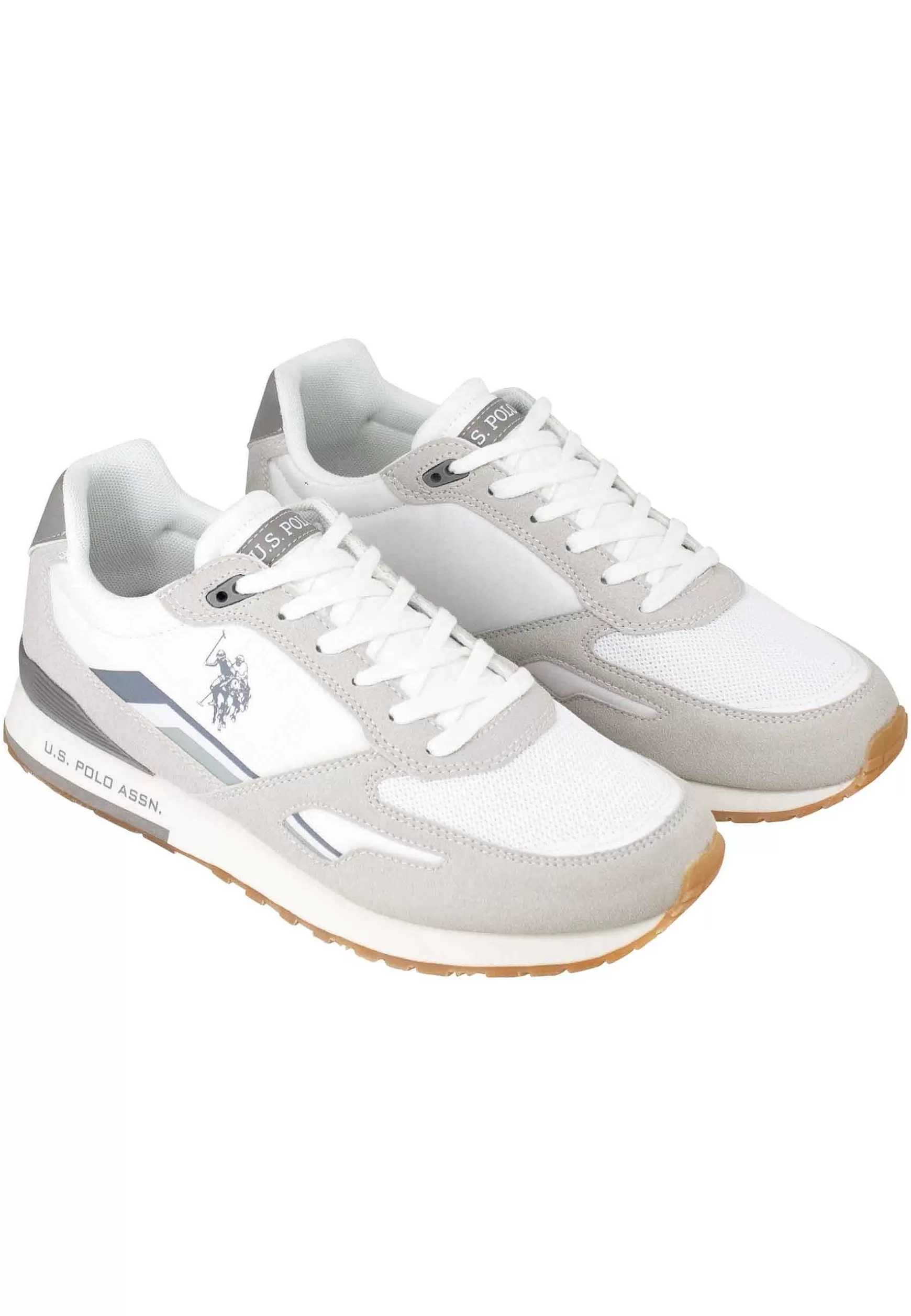 Sneakers Uomo In Nylon E Tessuto Bianco Con Suola Running*U.S. Polo Assn Best