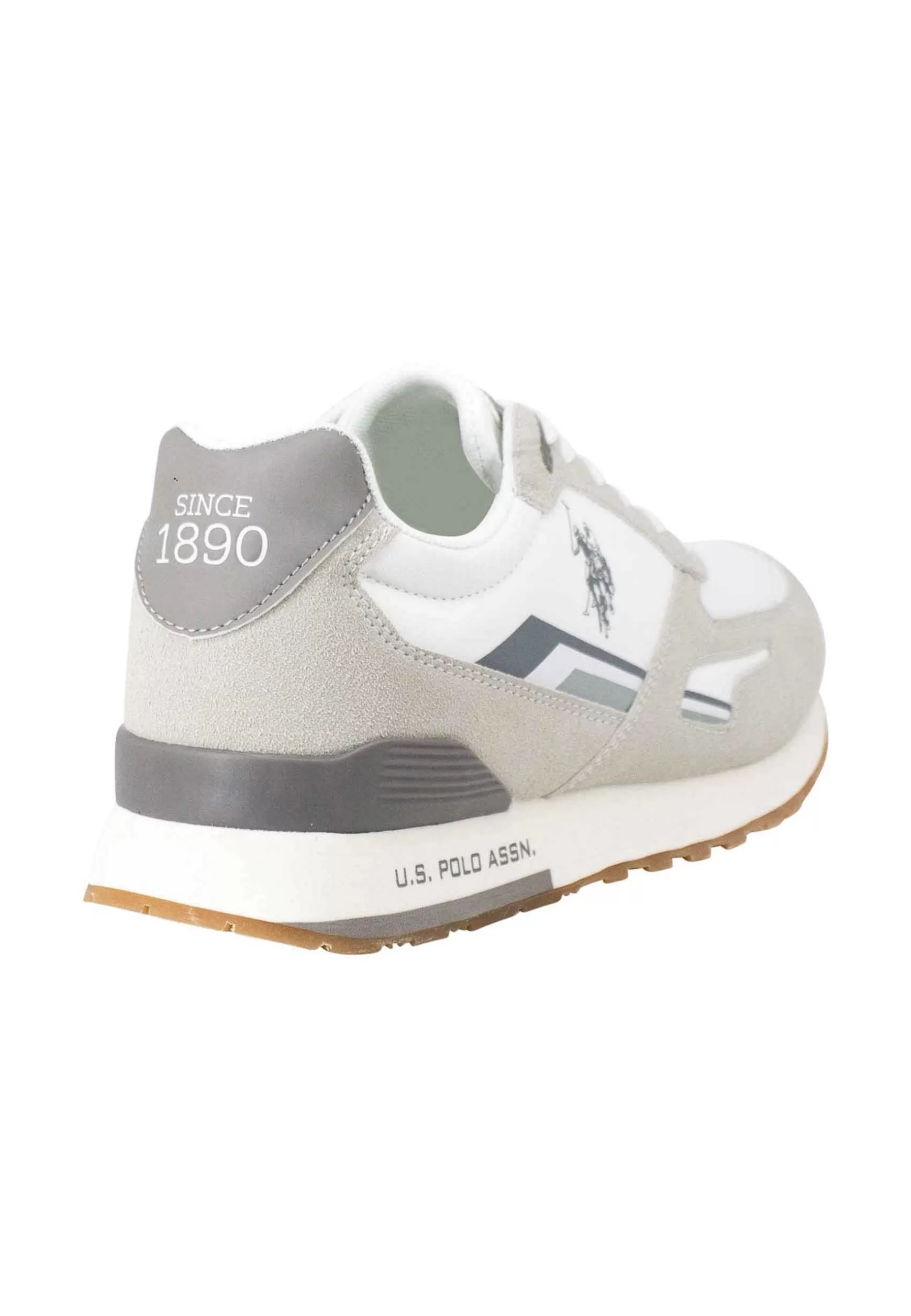 Sneakers Uomo In Nylon E Tessuto Bianco Con Suola Running*U.S. Polo Assn Best