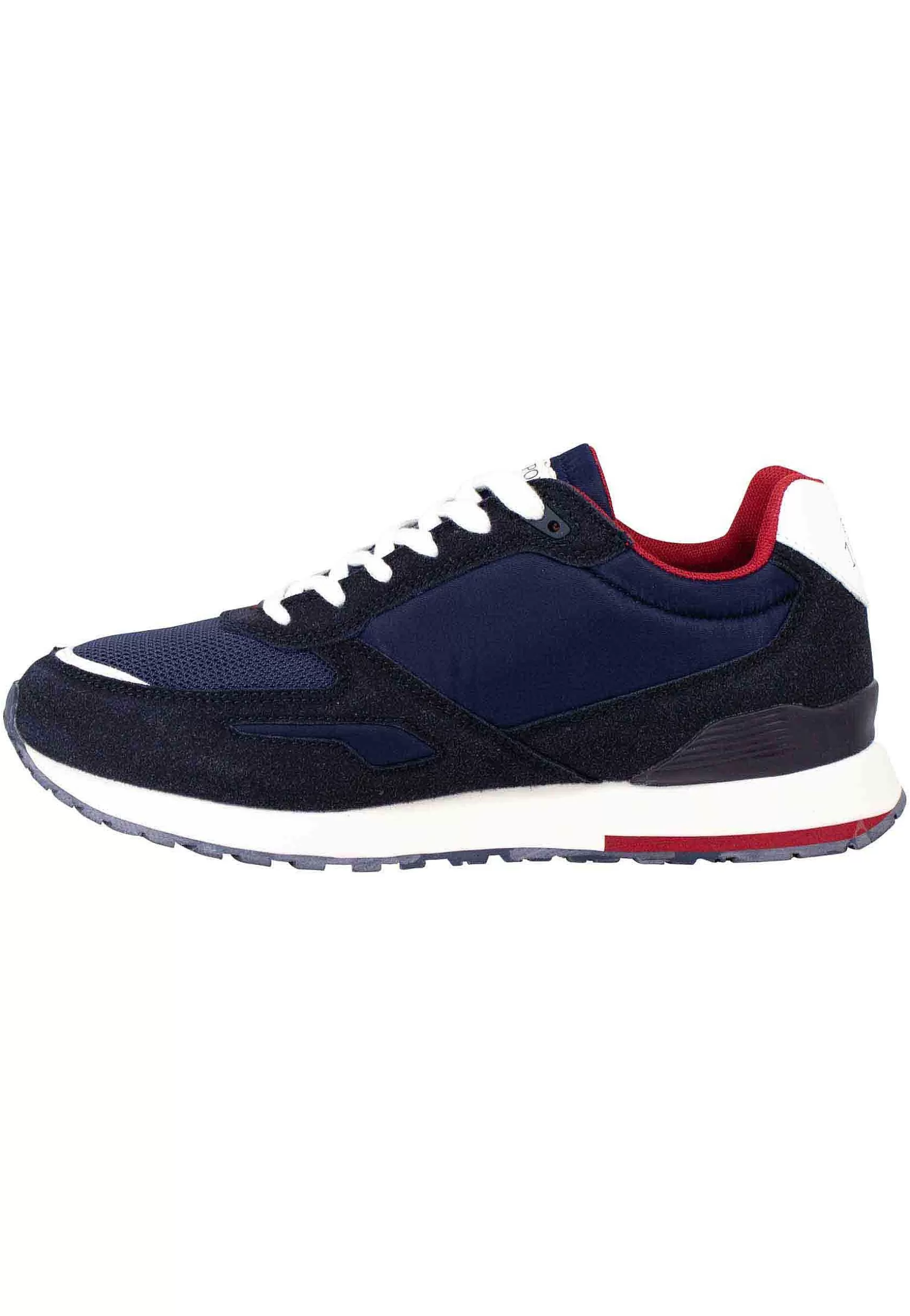Sneakers Uomo In Nylon E Tessuto Blu Con Suola Running*U.S. Polo Assn Clearance