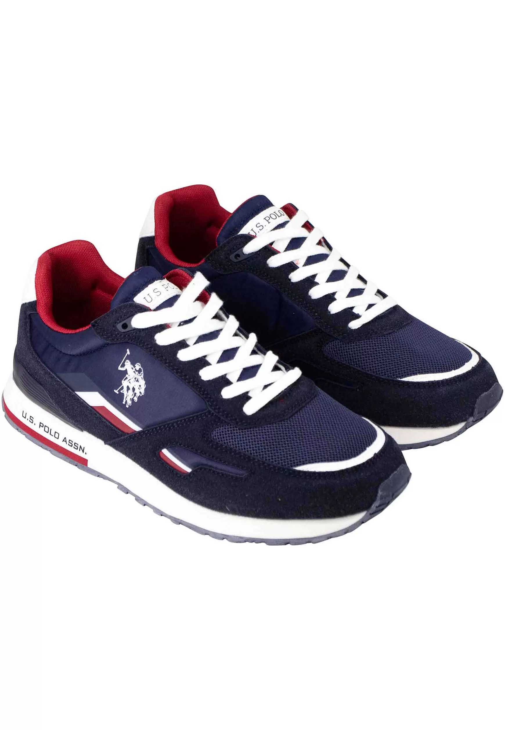Sneakers Uomo In Nylon E Tessuto Blu Con Suola Running*U.S. Polo Assn Clearance