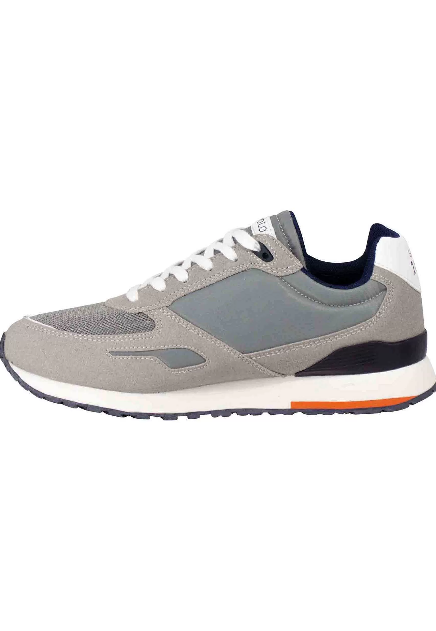 Sneakers Uomo In Nylon E Tessuto Grigio Con Suola Running*U.S. Polo Assn Discount