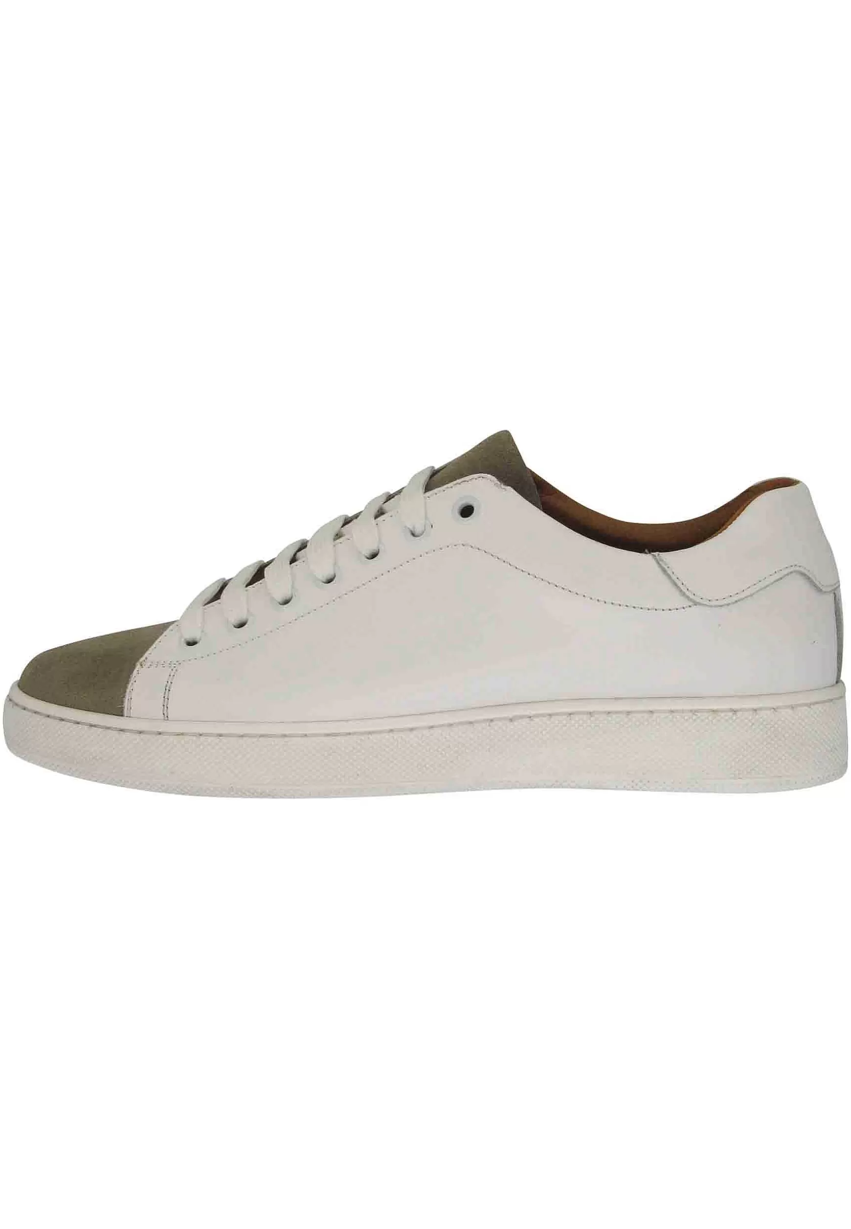 Sneakers Uomo In Pelle Off White Con Fondo In Gomma** Clearance