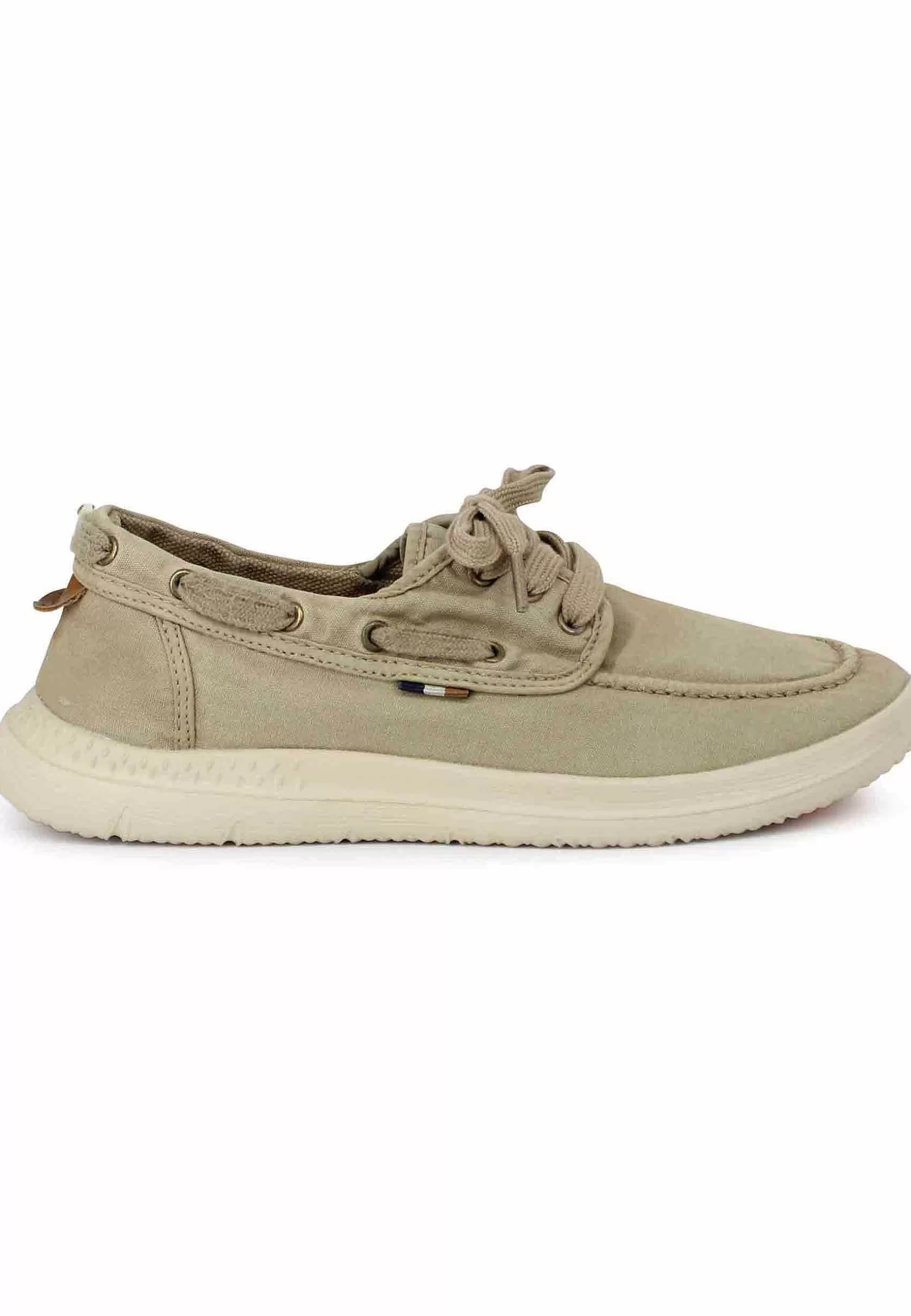 Sneakers Uomo Kona Boat In Tessuto Sabbia Con Suola In Gomma Ultra Leggera*Wrangler Best Sale