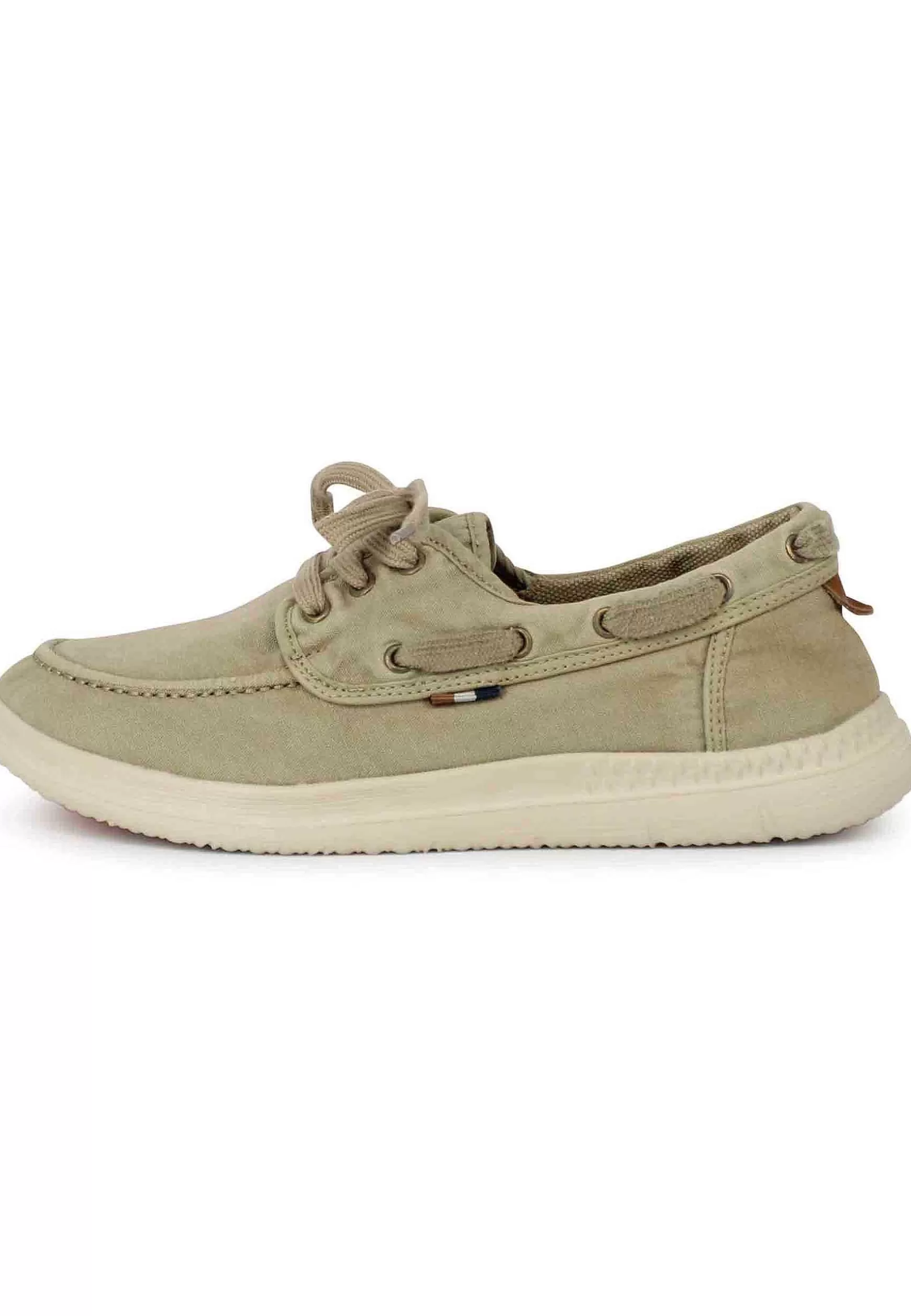 Sneakers Uomo Kona Boat In Tessuto Sabbia Con Suola In Gomma Ultra Leggera*Wrangler Best Sale