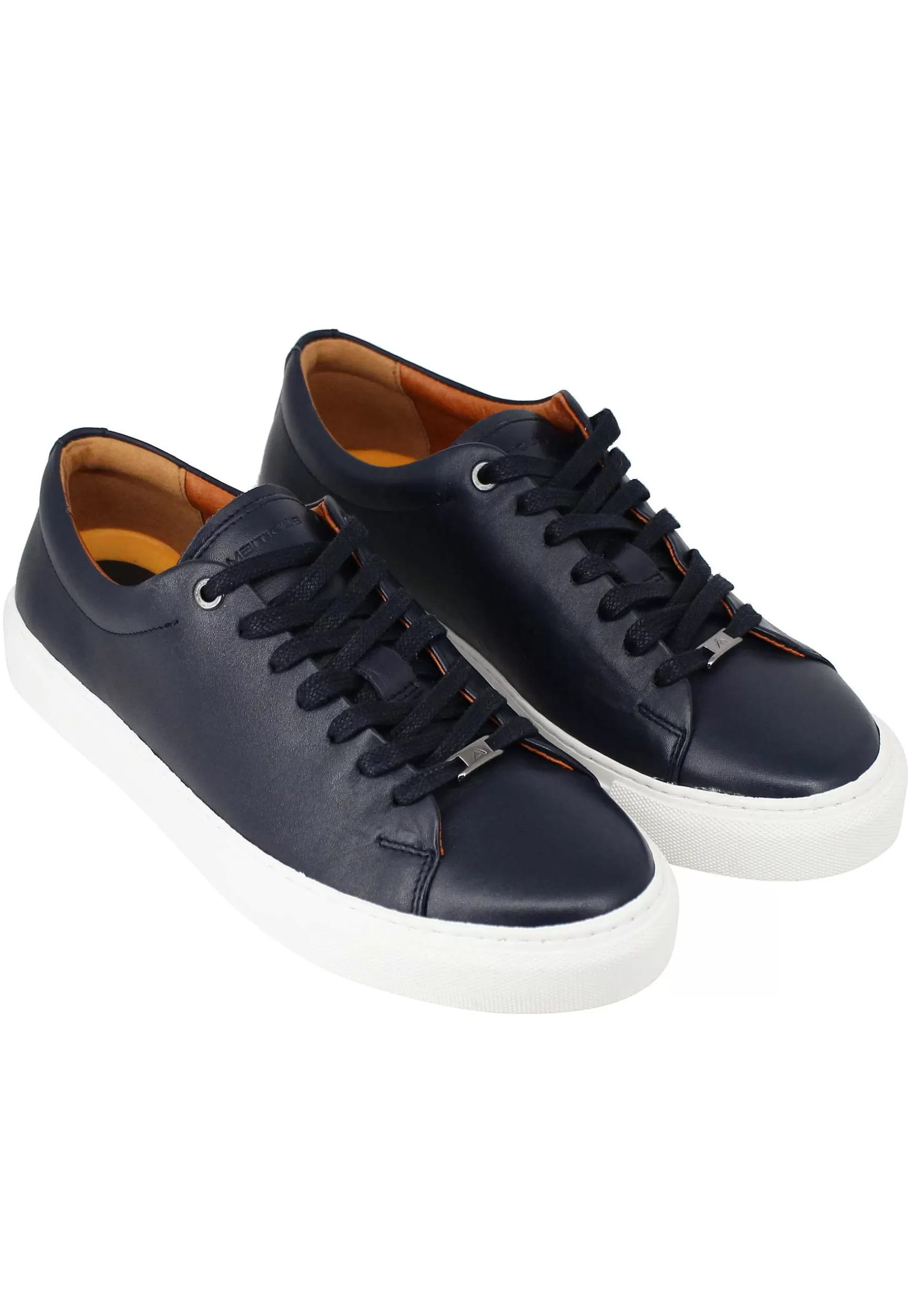 Sneakers Uomo Martin In Pelle Blu Con Suola In Gomma*Ambitious Best