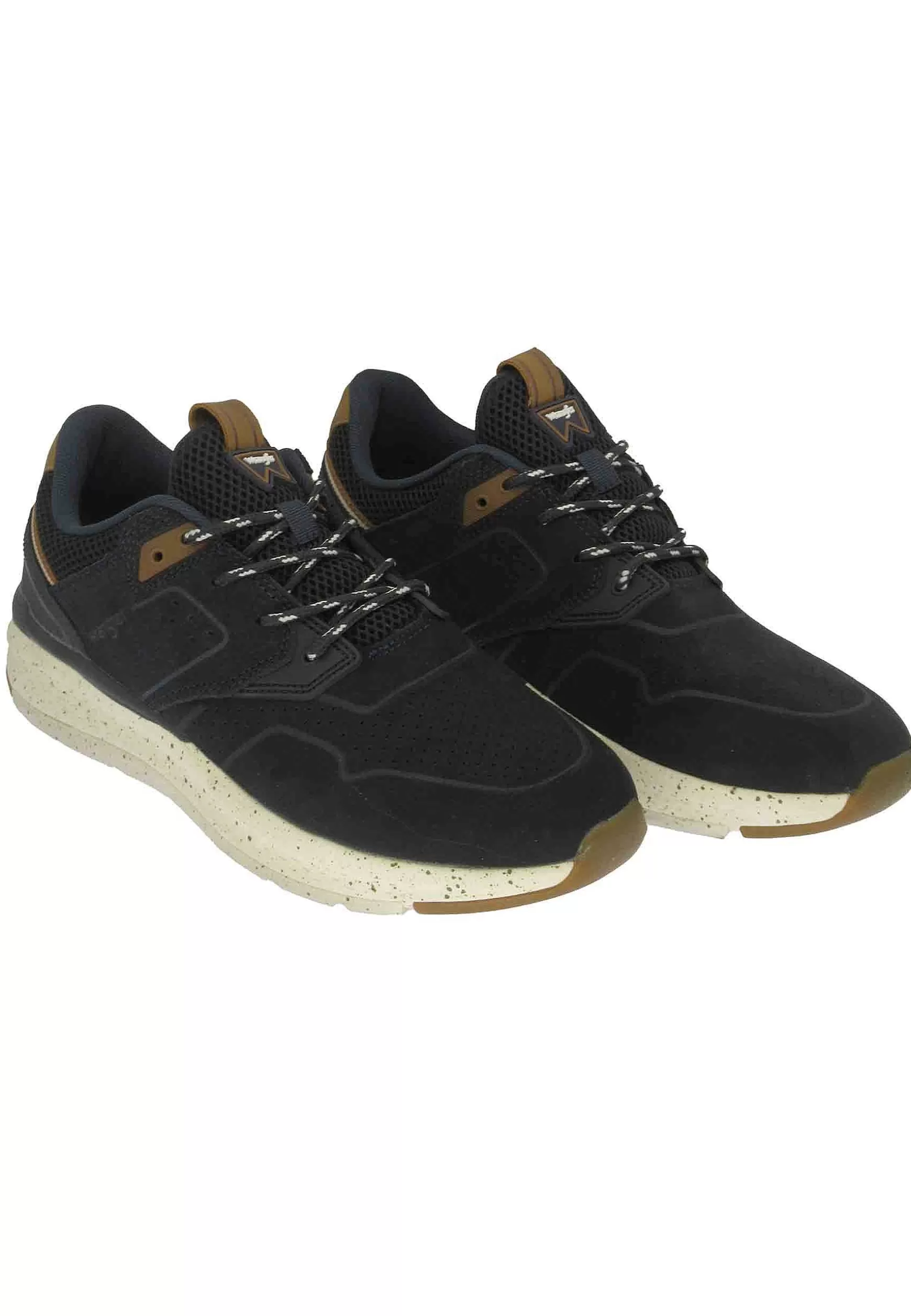 Sneakers Uomo Pioneer Suede In Pelle Blu Con Suola Ultra Light E Memory Foam*Wrangler Fashion