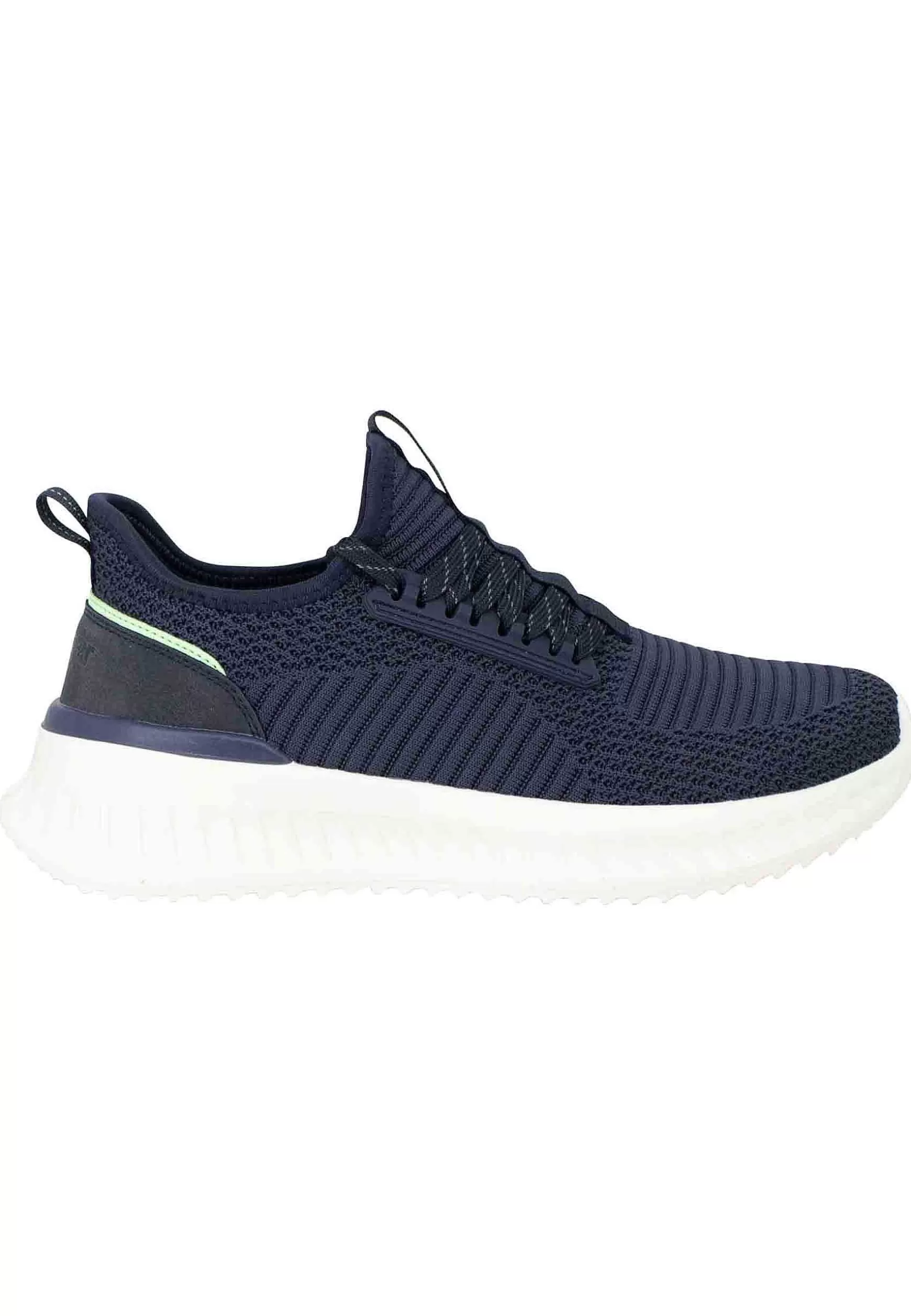 Sneakers Uomo Star In Tessuto Elastico Blu Con Suola Alta In Gomma*Wrangler Flash Sale