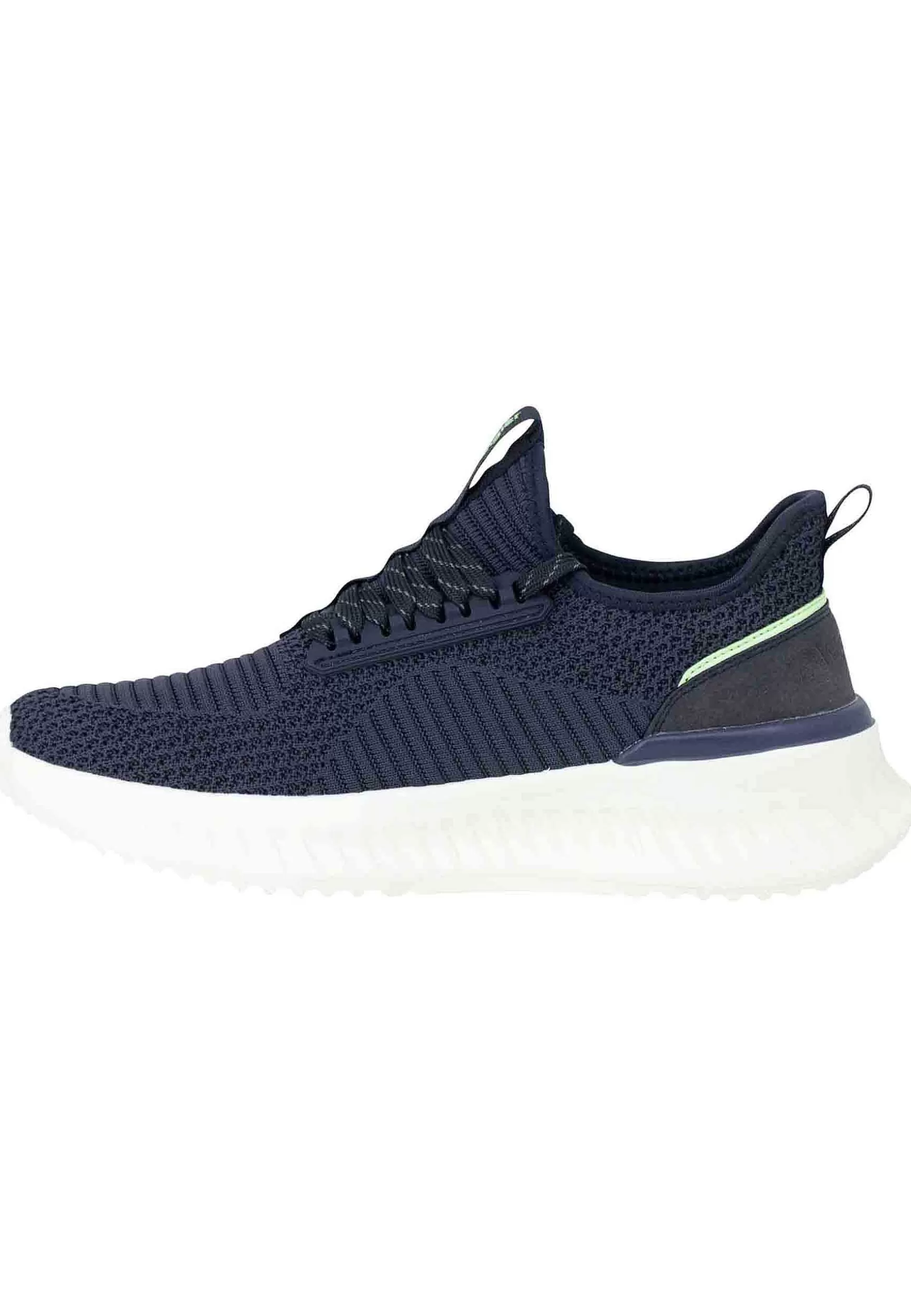 Sneakers Uomo Star In Tessuto Elastico Blu Con Suola Alta In Gomma*Wrangler Flash Sale