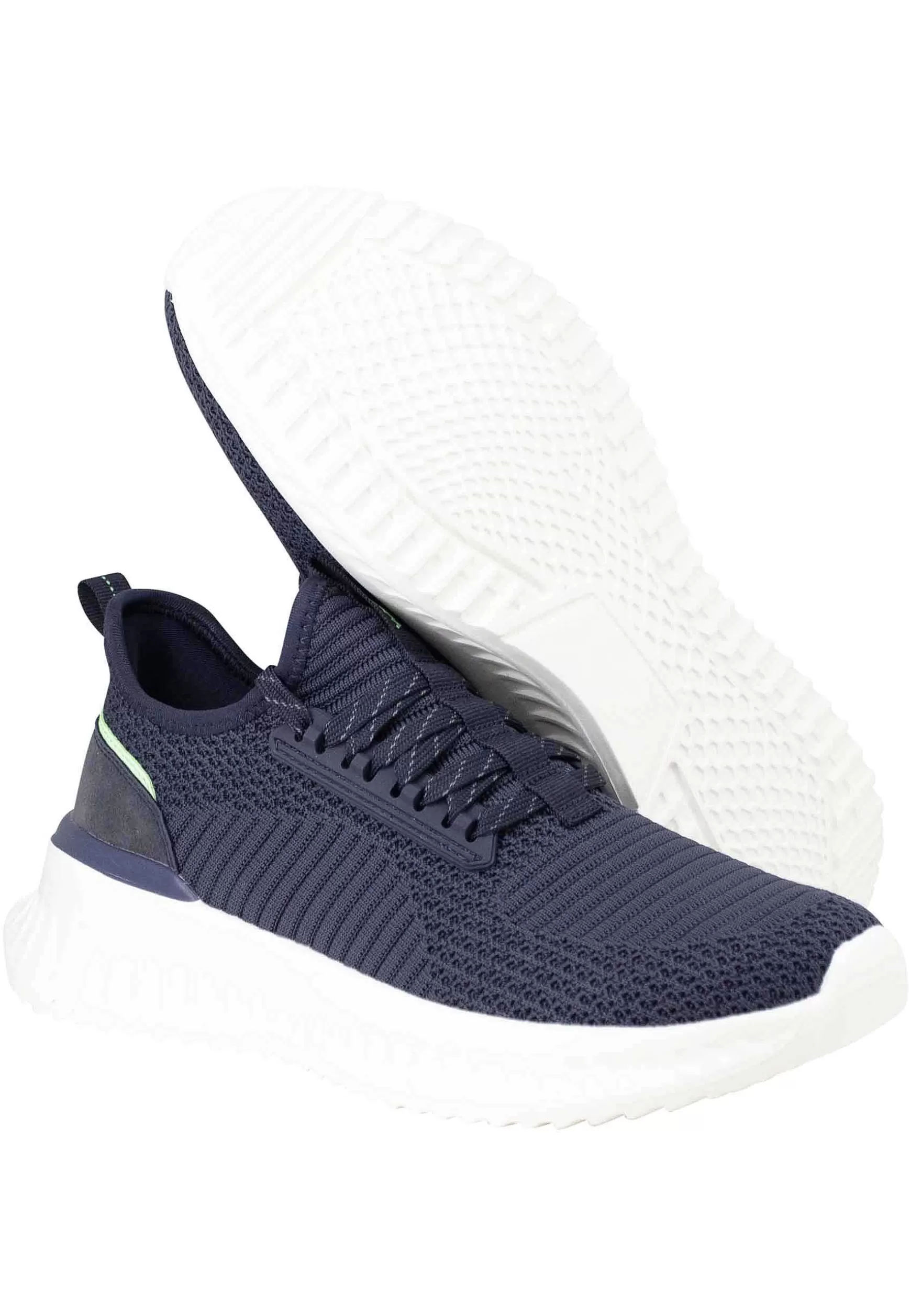 Sneakers Uomo Star In Tessuto Elastico Blu Con Suola Alta In Gomma*Wrangler Flash Sale
