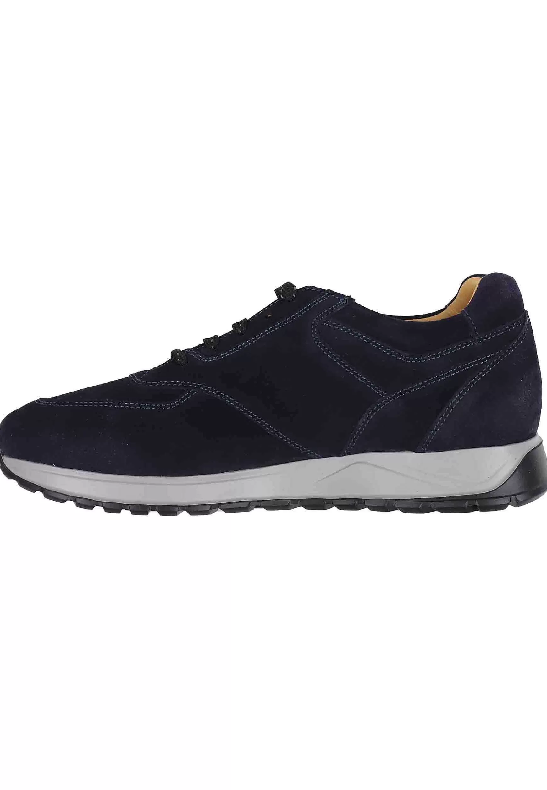 Sneakes Da Uomo In Camoscio Blu Con Suola In Gomma*Antica Cuoieria Cheap