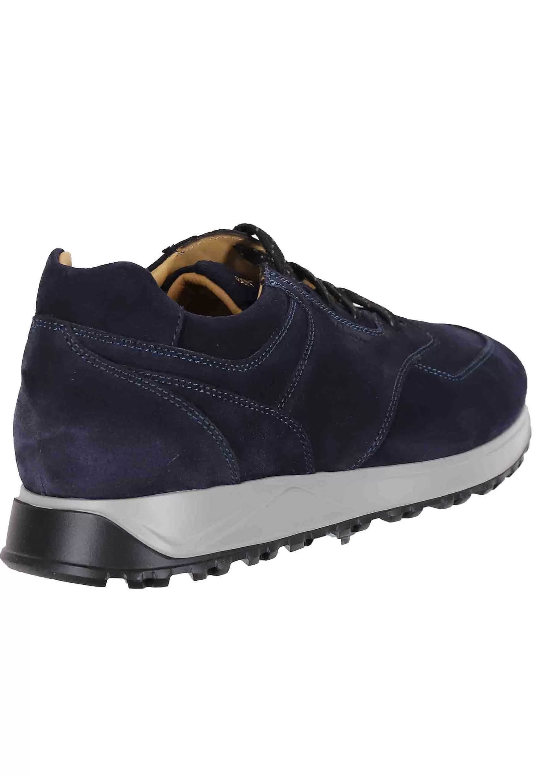 Sneakes Da Uomo In Camoscio Blu Con Suola In Gomma*Antica Cuoieria Cheap