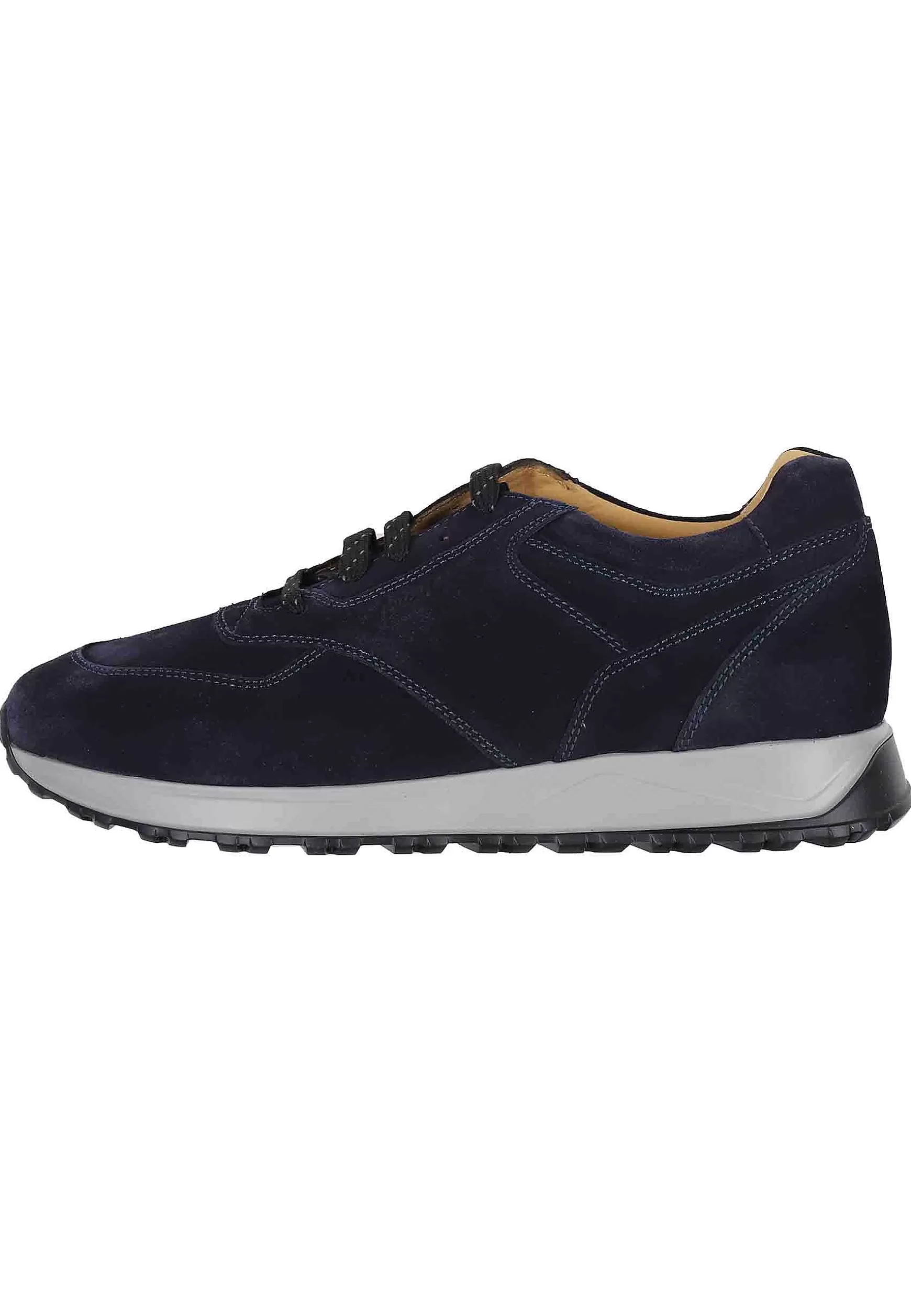 Sneakes Da Uomo In Camoscio Blu Con Suola In Gomma*Antica Cuoieria Cheap