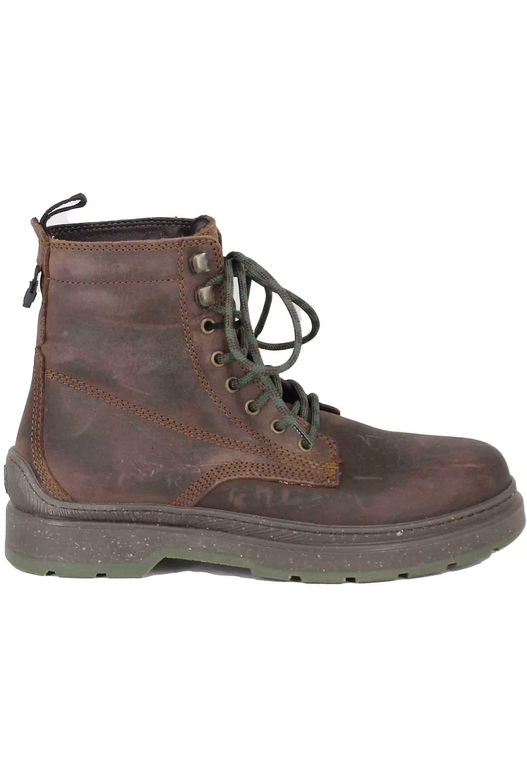 Stivaletti Anfibi Uomo In Pelle Vintage Marrone Red Rock Boot*Jeep Hot