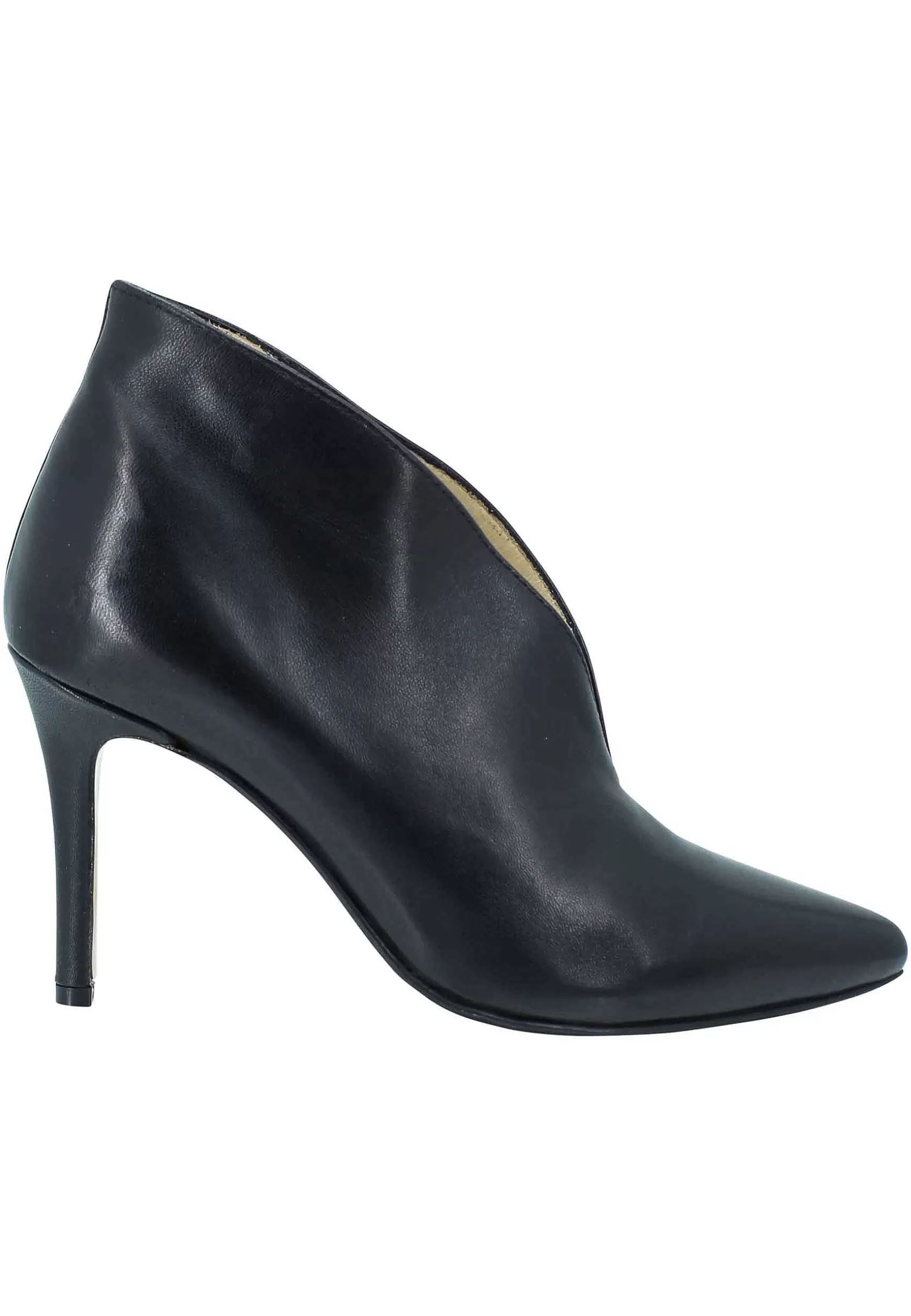 Stivaetti Anke Boot Donna In Pee Nera Tacco Ato E Punta A Punta*L Hot