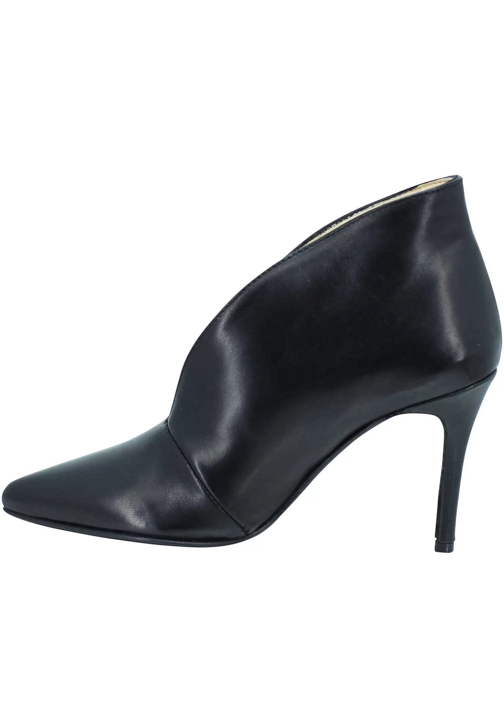 Stivaetti Anke Boot Donna In Pee Nera Tacco Ato E Punta A Punta*L Hot