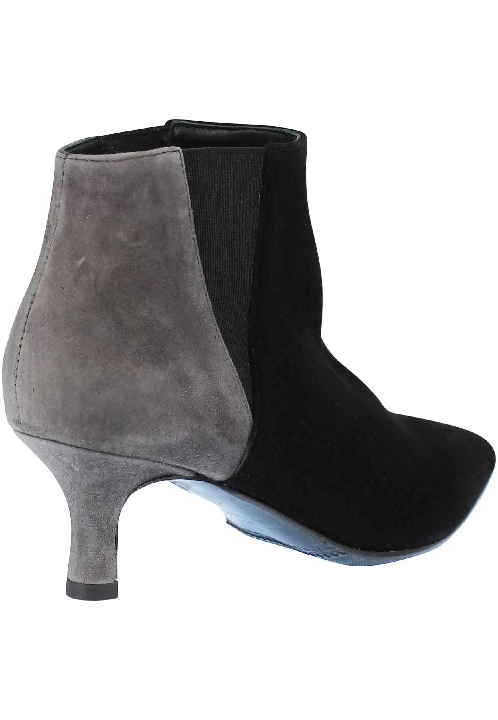 Stivaletti Beatles Donna In Camoscio Nero Con Punta A Punta A Tacco Medio** Best