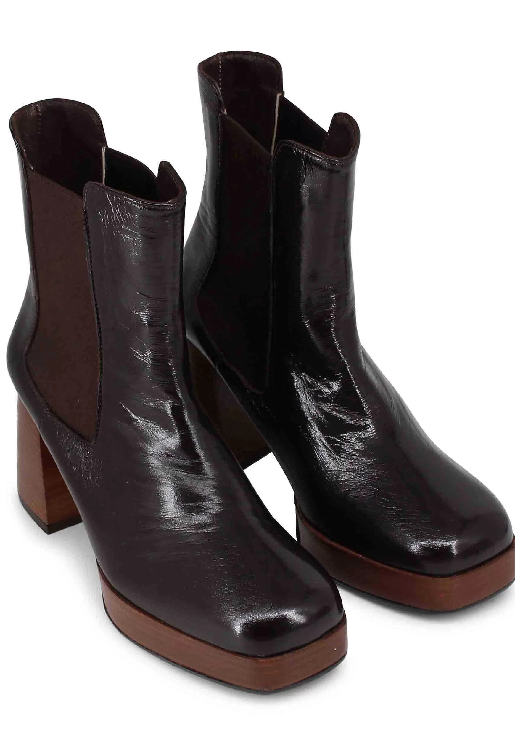 Stivaetti Beates Donna In Pee Marrone Con Tacco E Pateau*L Best